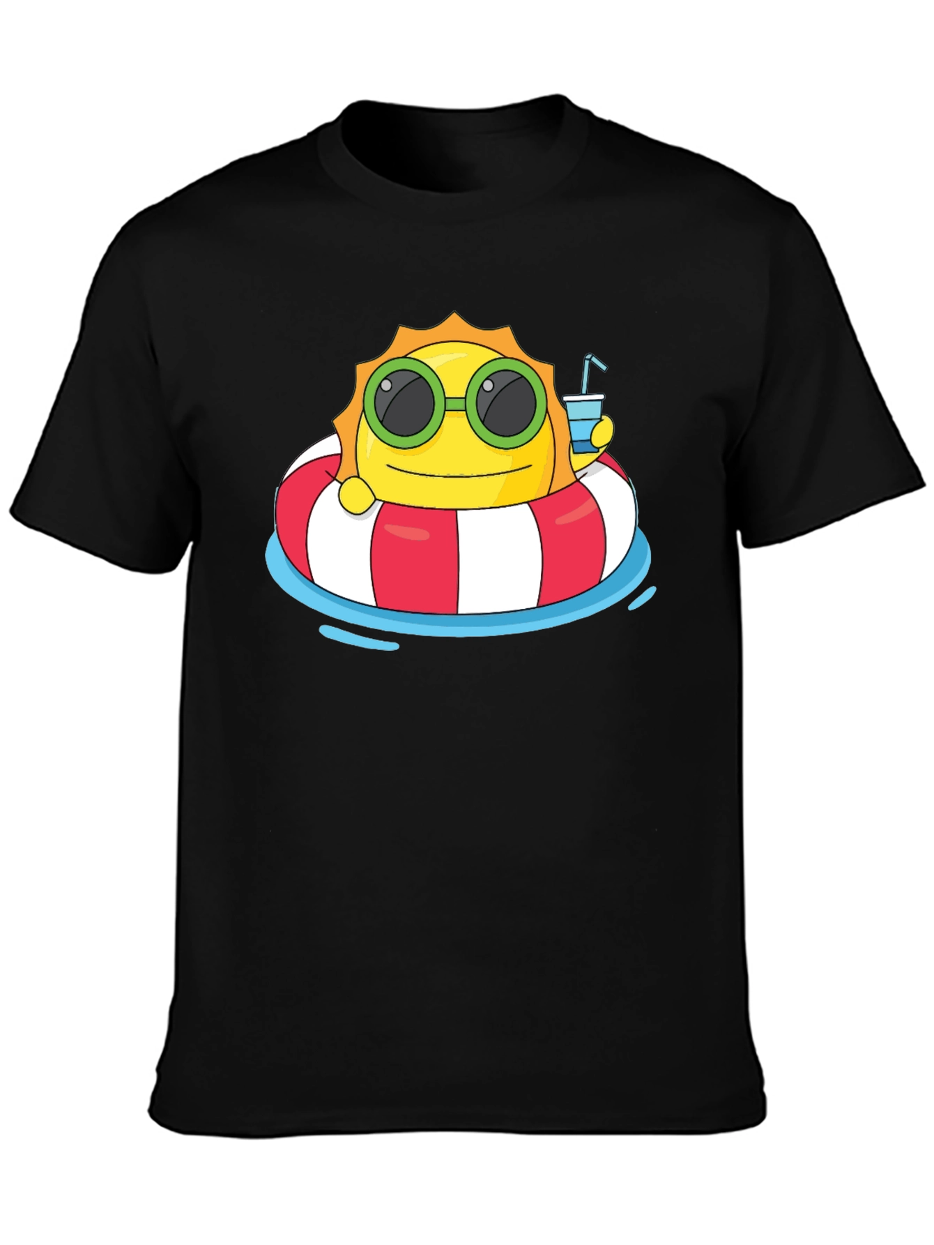 Summer Sun T-Shirt: Relaxing Cartoon Graphic Tee
