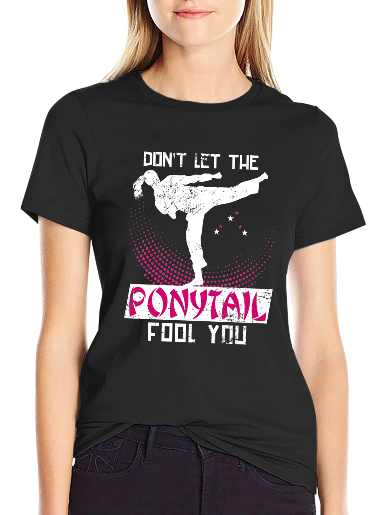 Dont Let The Ponytail Fool You Karate T-Shirt
