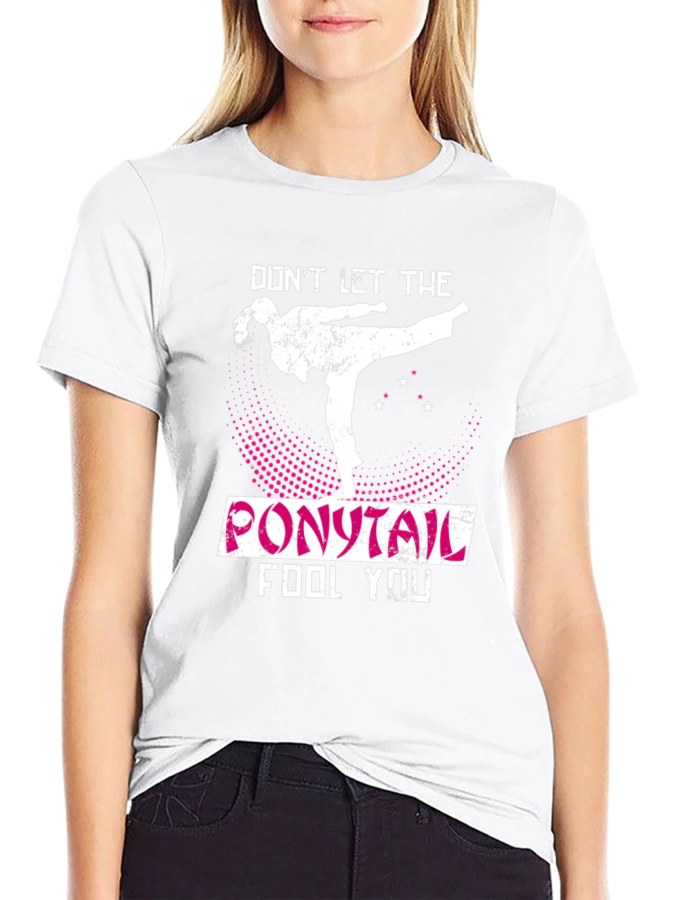Dont Let The Ponytail Fool You Karate T-Shirt