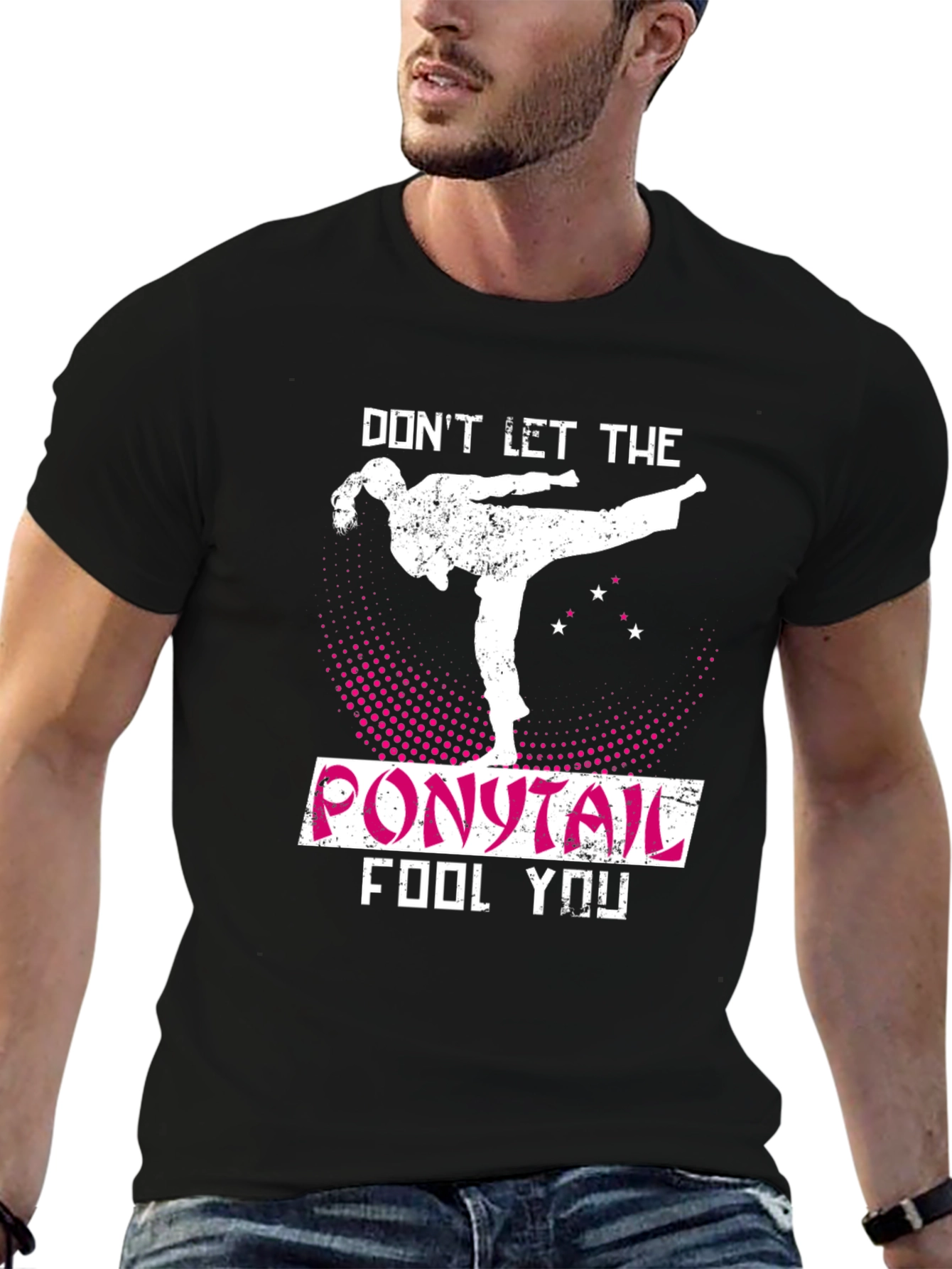 Dont Let The Ponytail Fool You Karate T-Shirt