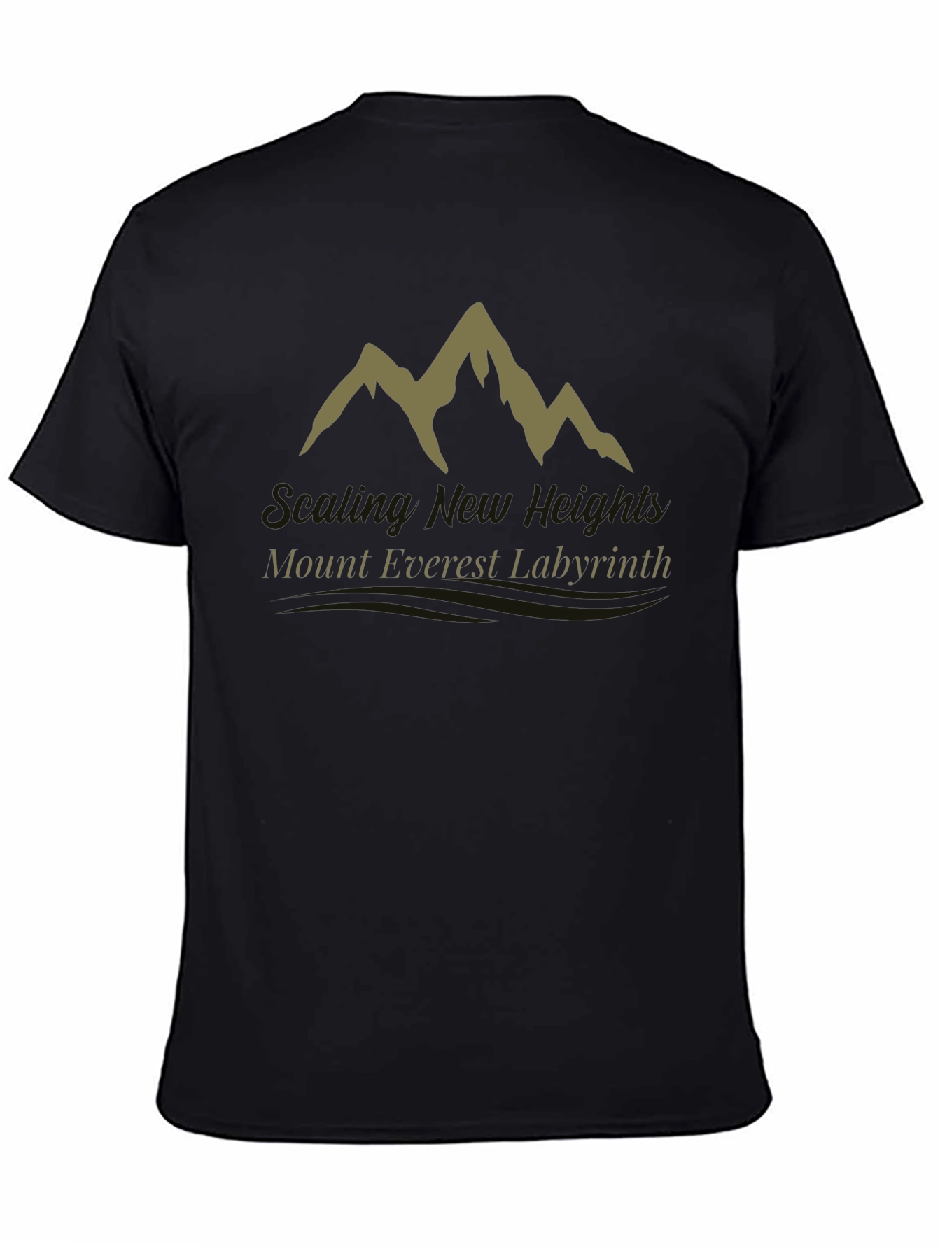 Mount Everest Labyrinth Graphic Tee - Black