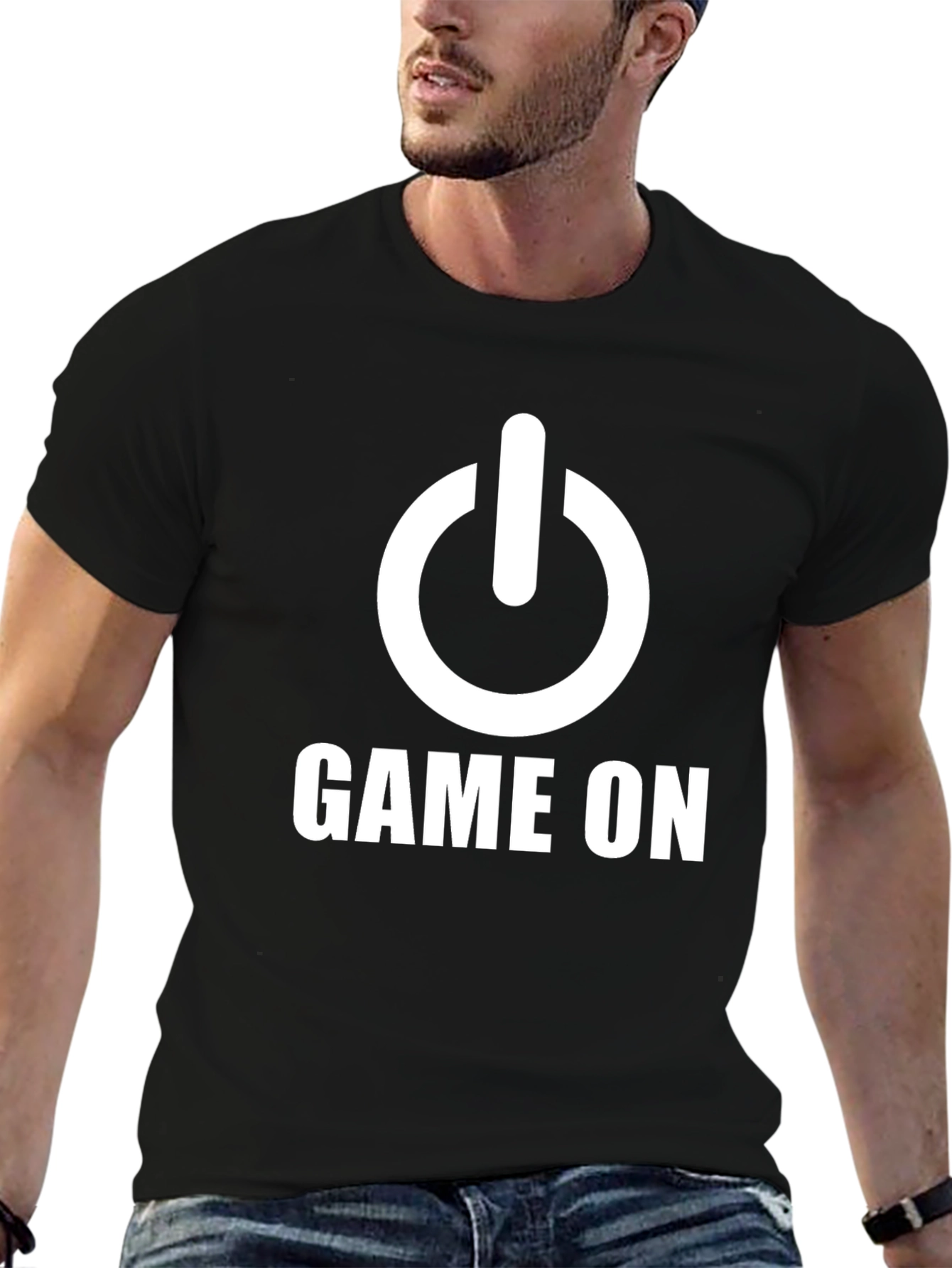 Game On T-Shirt - Gamer Power Button Tee