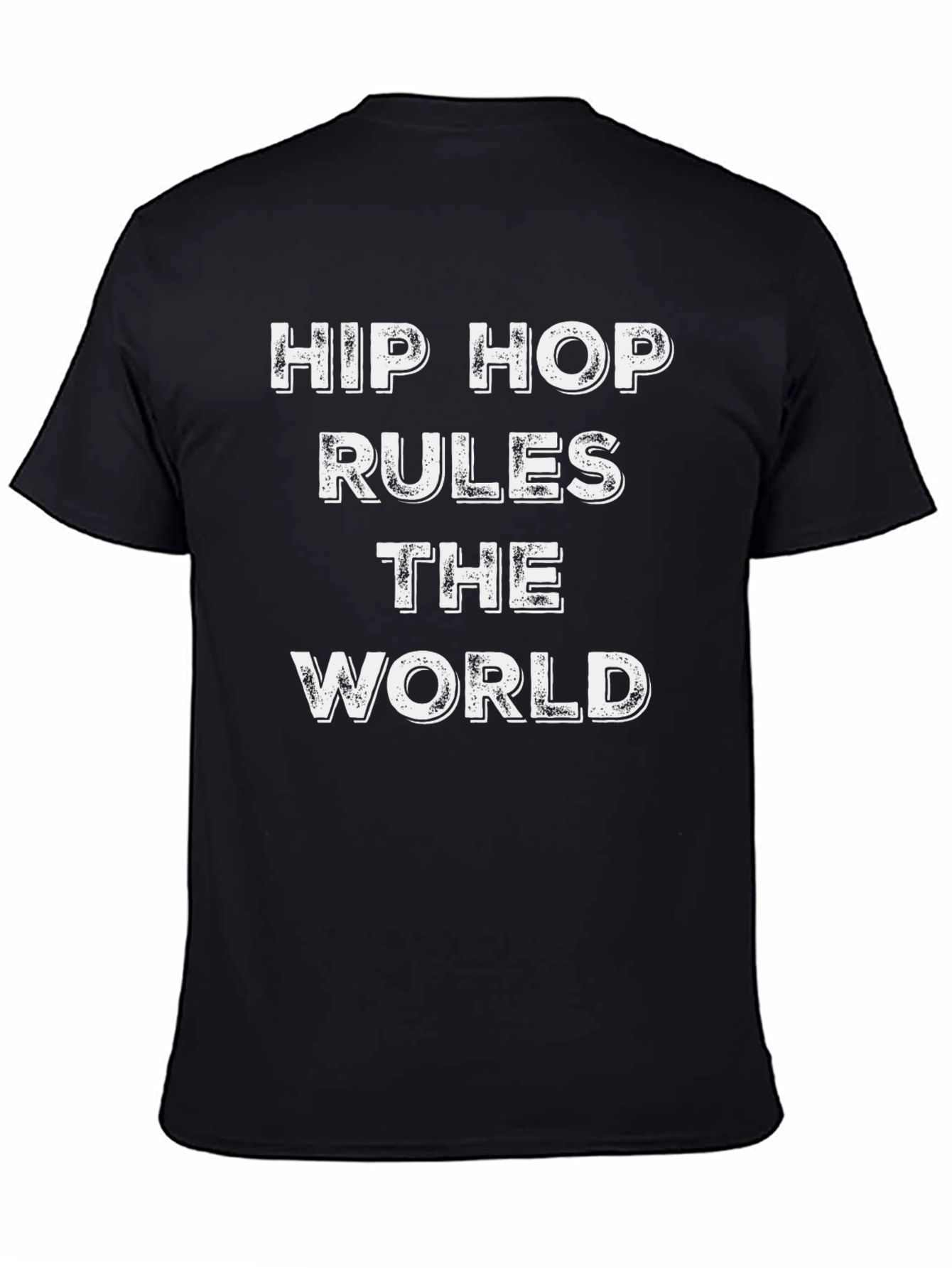 Hip Hop Rules the World Black T-Shirt