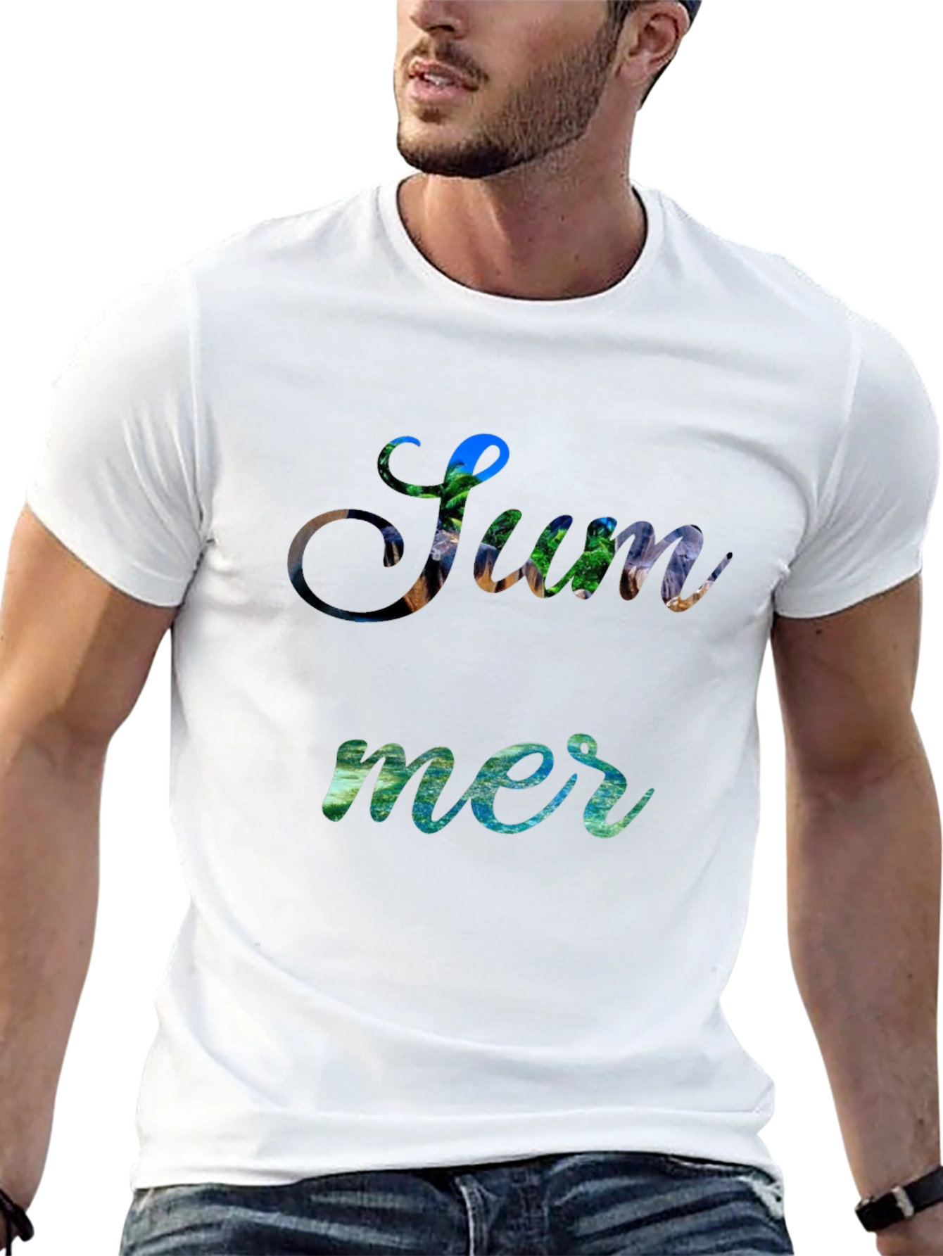 Summer Themed Graphic T-Shirt