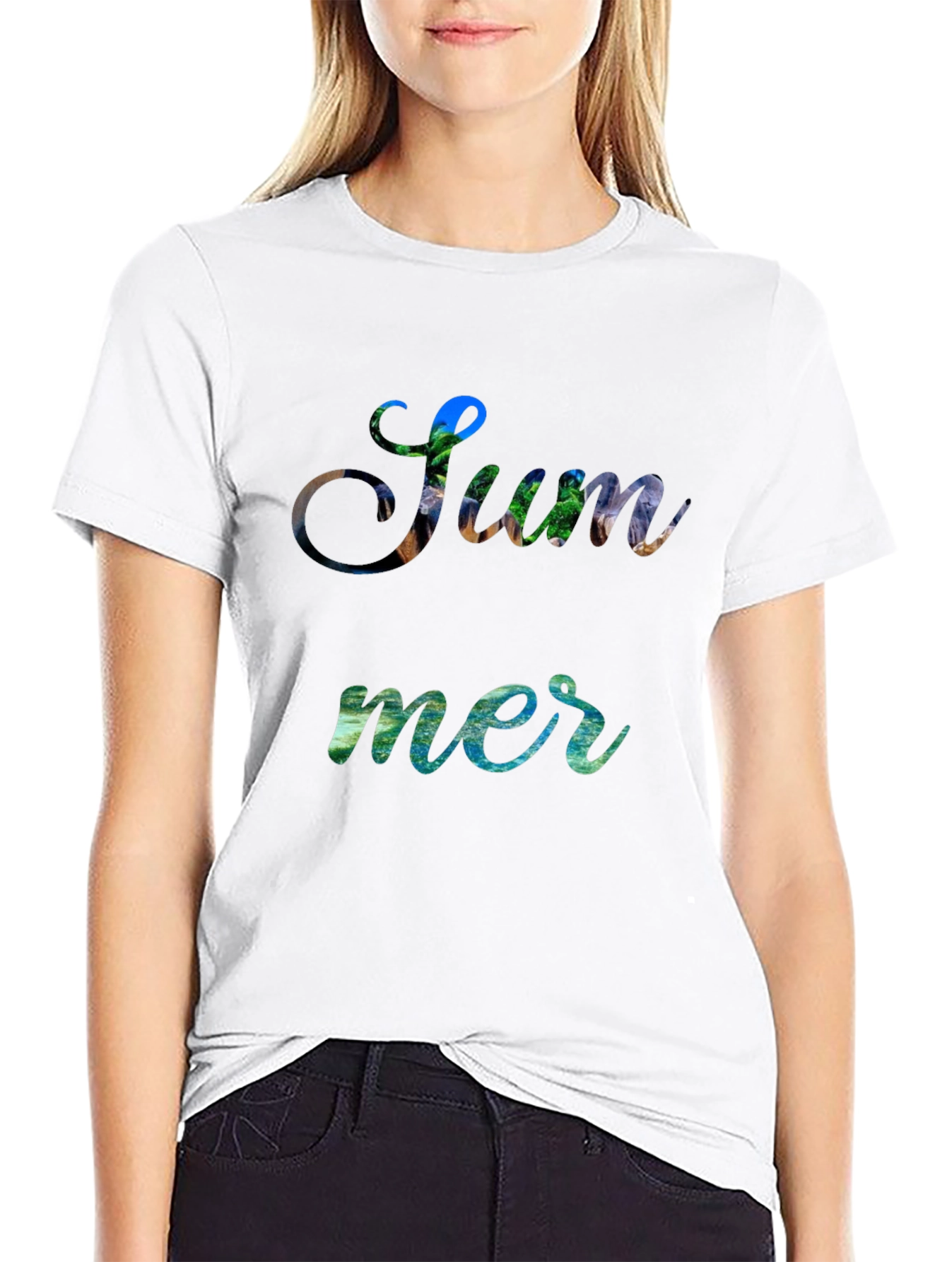 Summer Themed Graphic T-Shirt
