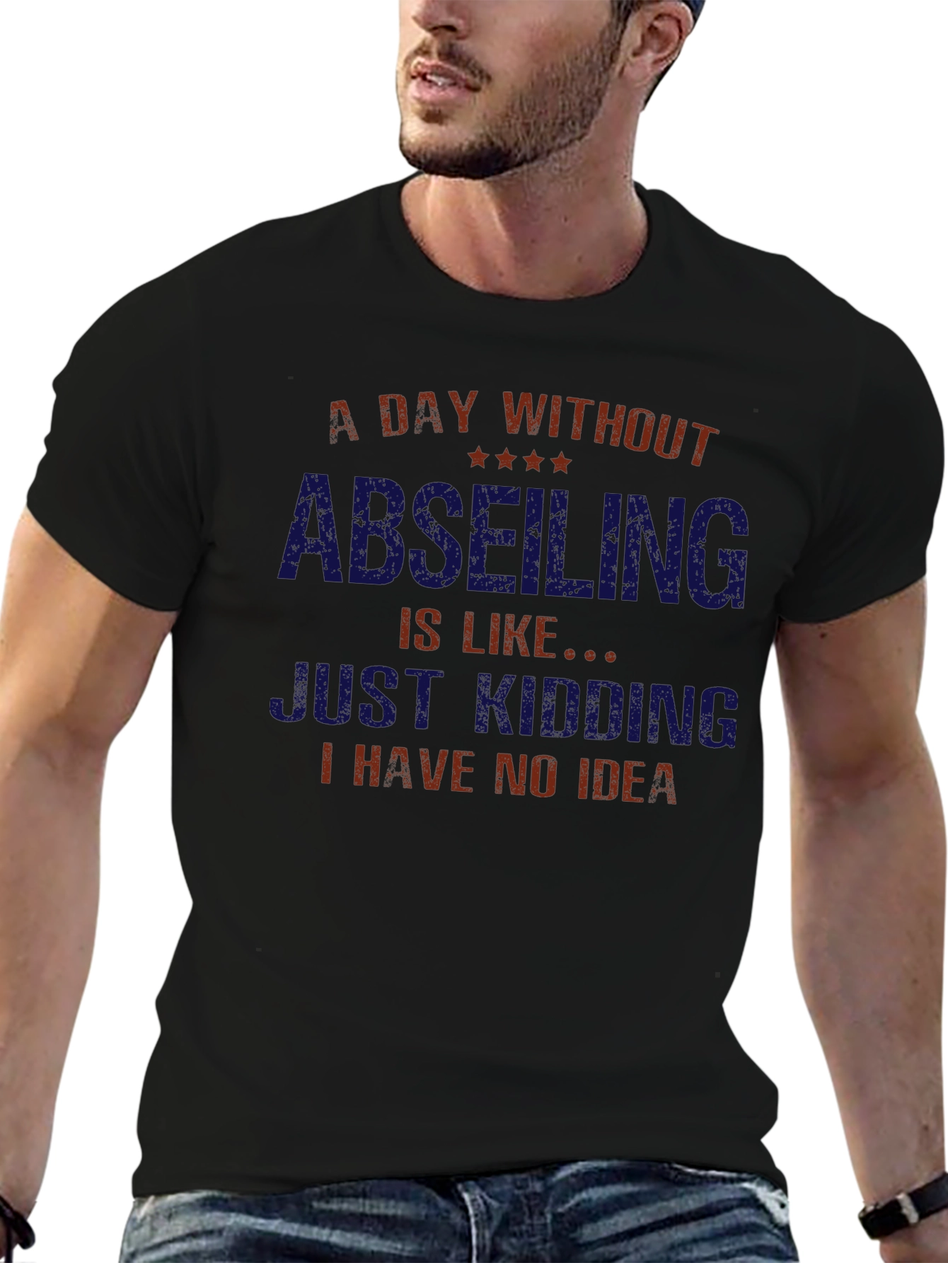 Abseiling Funny Graphic Tee - Climber T-Shirt