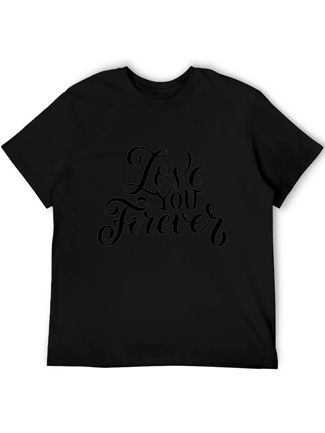 Love You Forever Black Graphic Tee