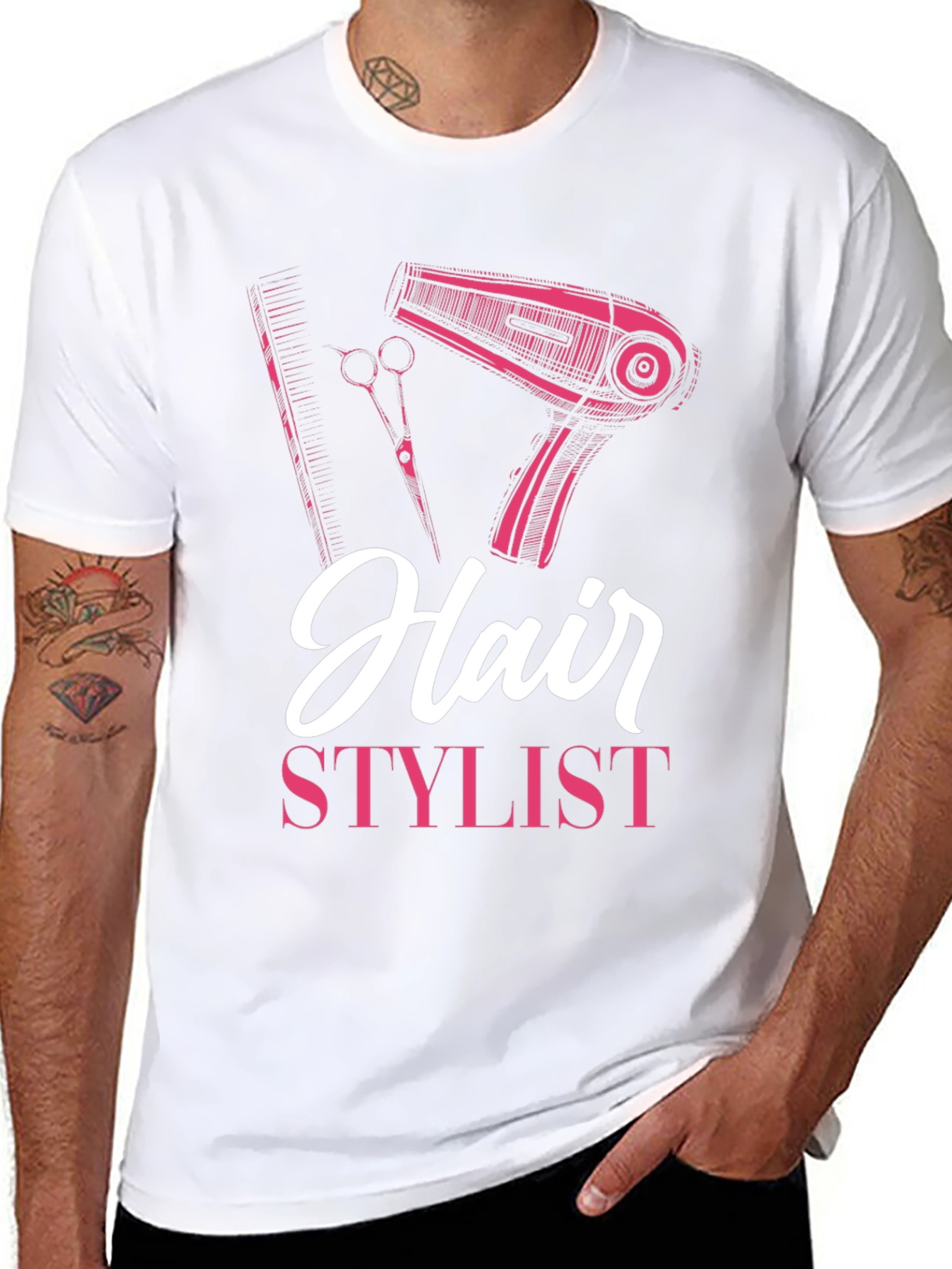 Hair Stylist Graphic T-Shirt - Black