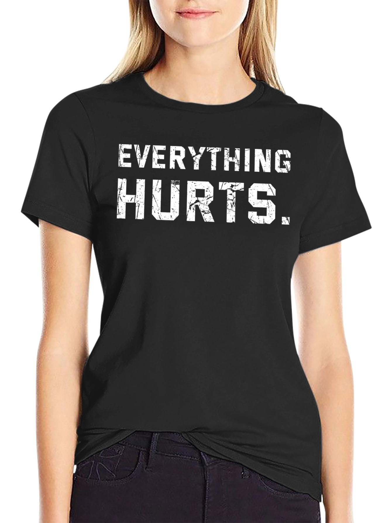 Everything Hurts Black T-Shirt
