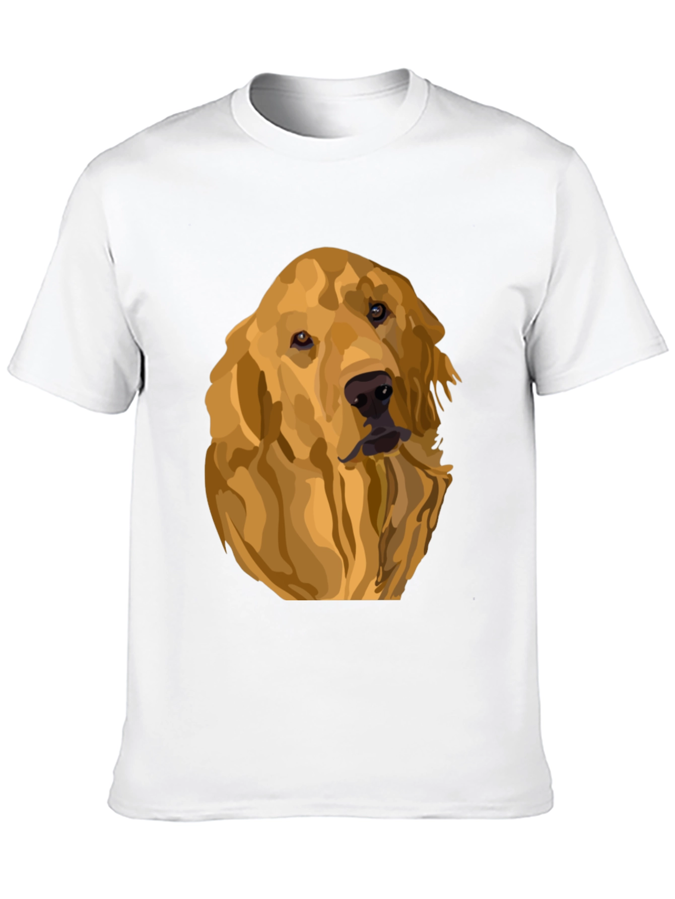 Golden Retriever Dog Graphic Tee - Unisex Black T-Shirt