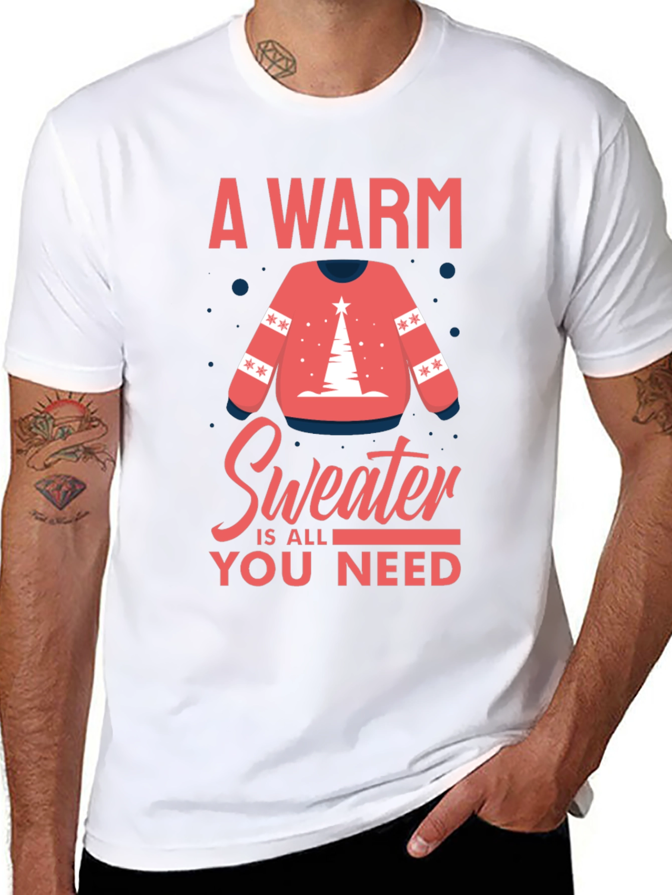 Warm Sweater T-Shirt - Holiday Season