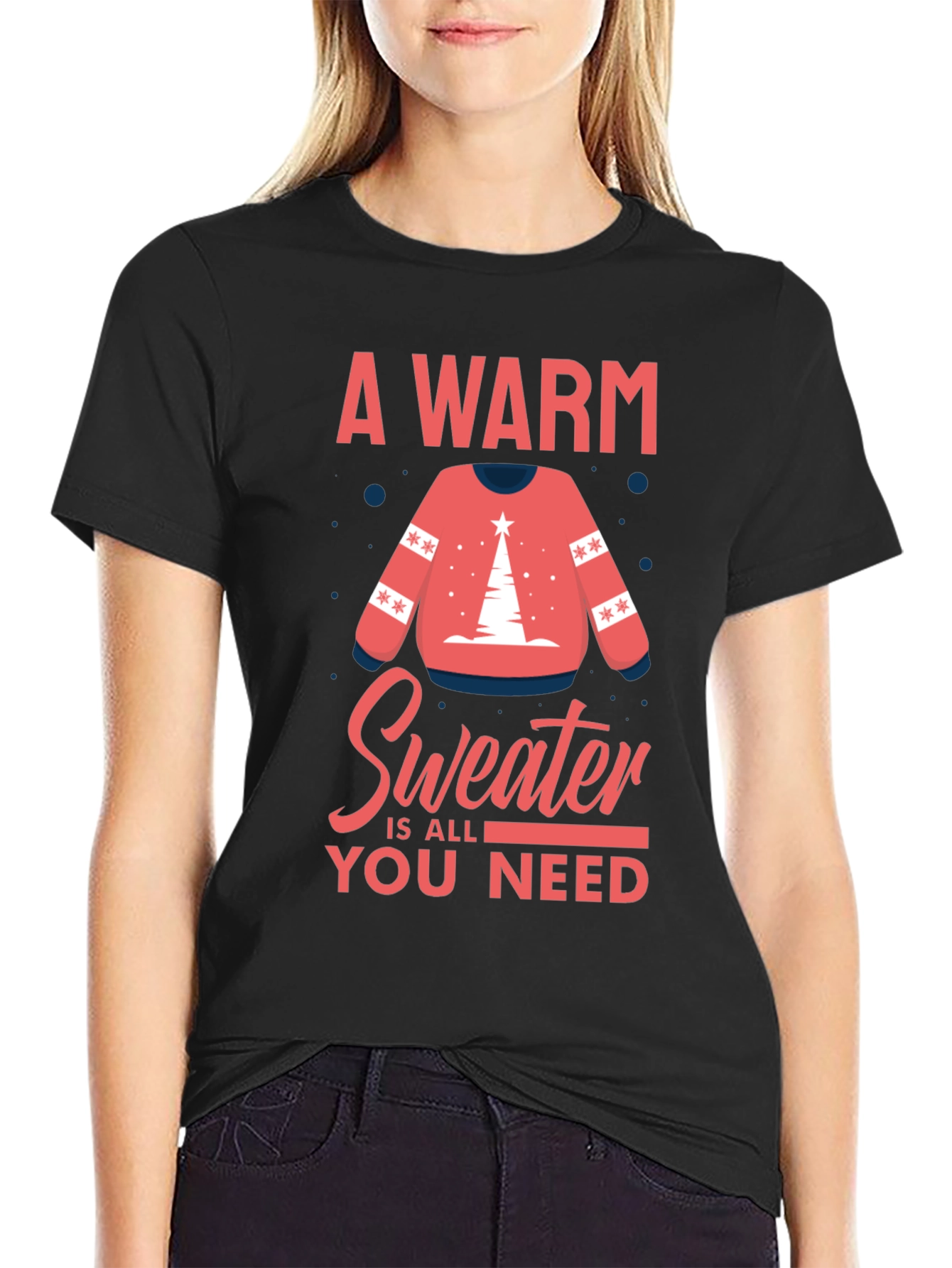 Warm Sweater T-Shirt - Holiday Season