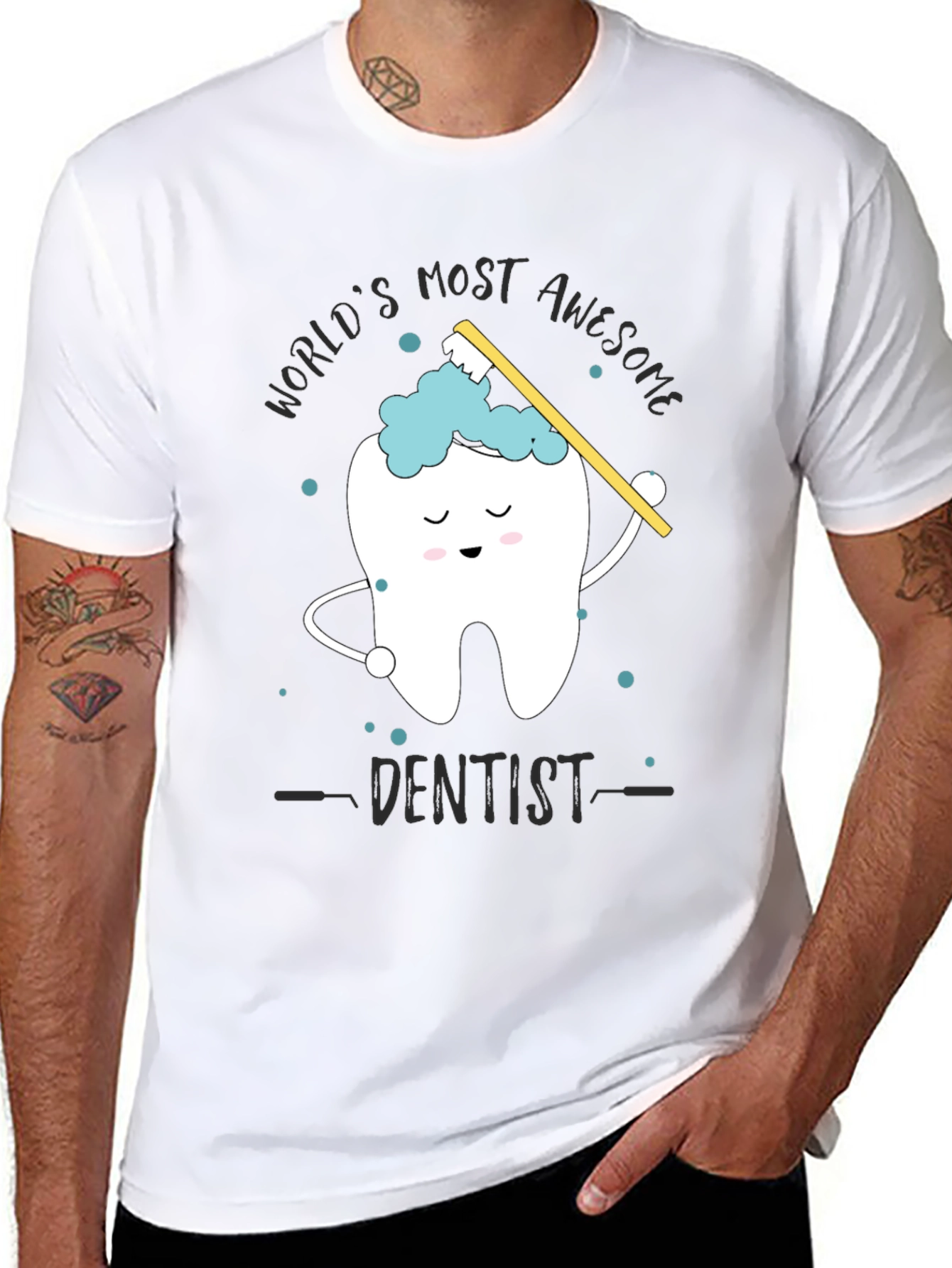 Awesome Dentist Graphic Tee - Novelty Dental Shirt