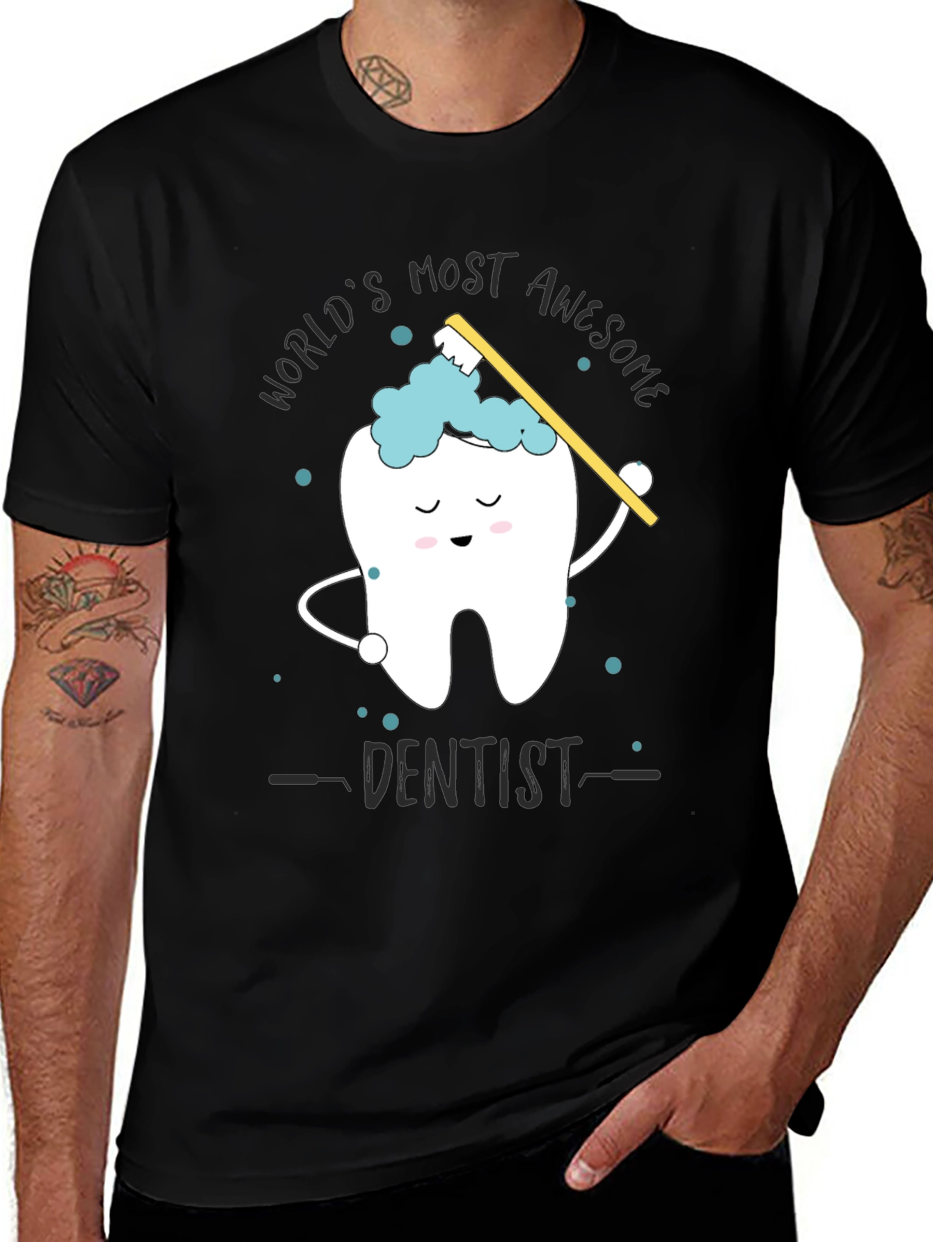 Awesome Dentist Graphic Tee - Novelty Dental Shirt