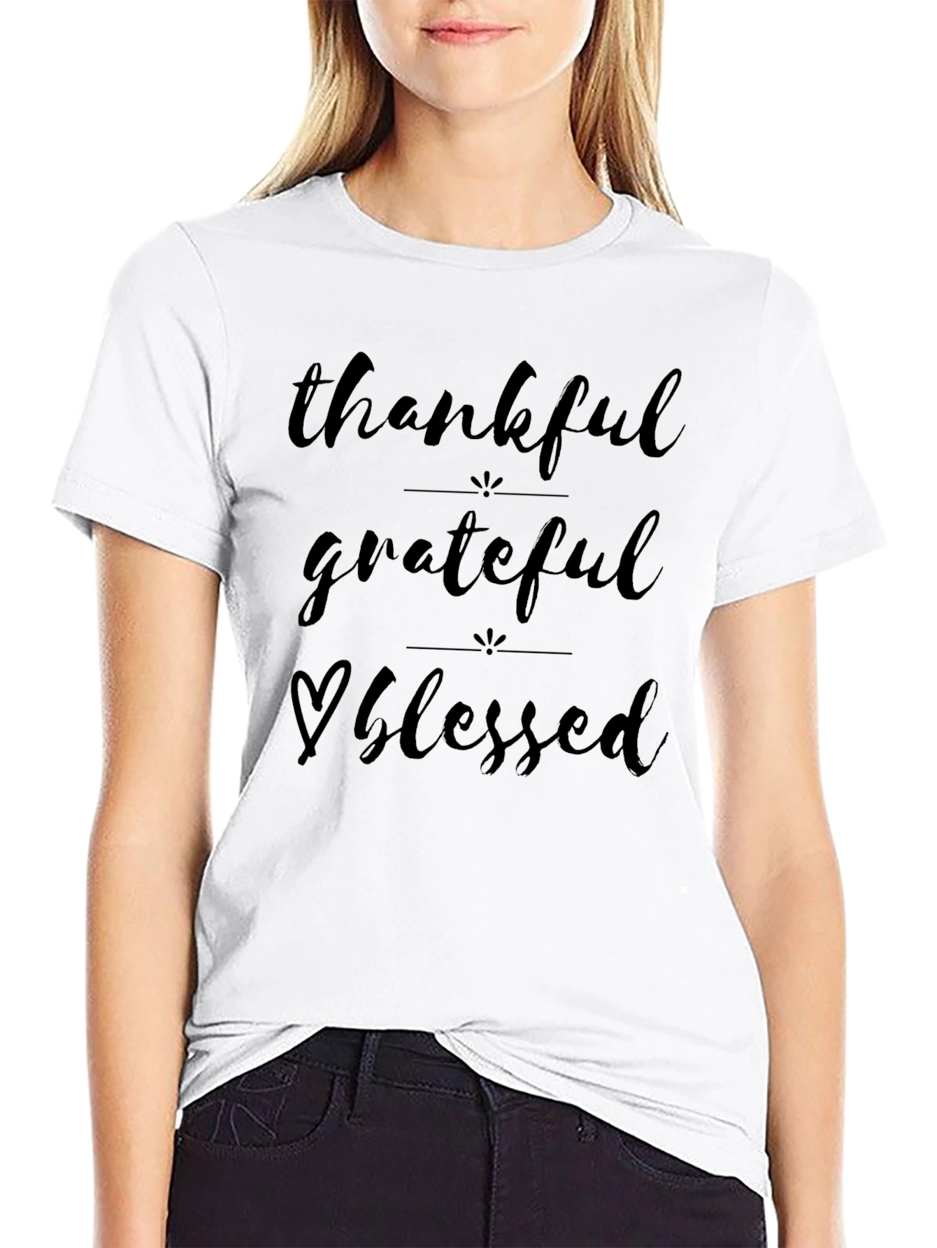 Thankful Grateful Blessed Graphic Tee
