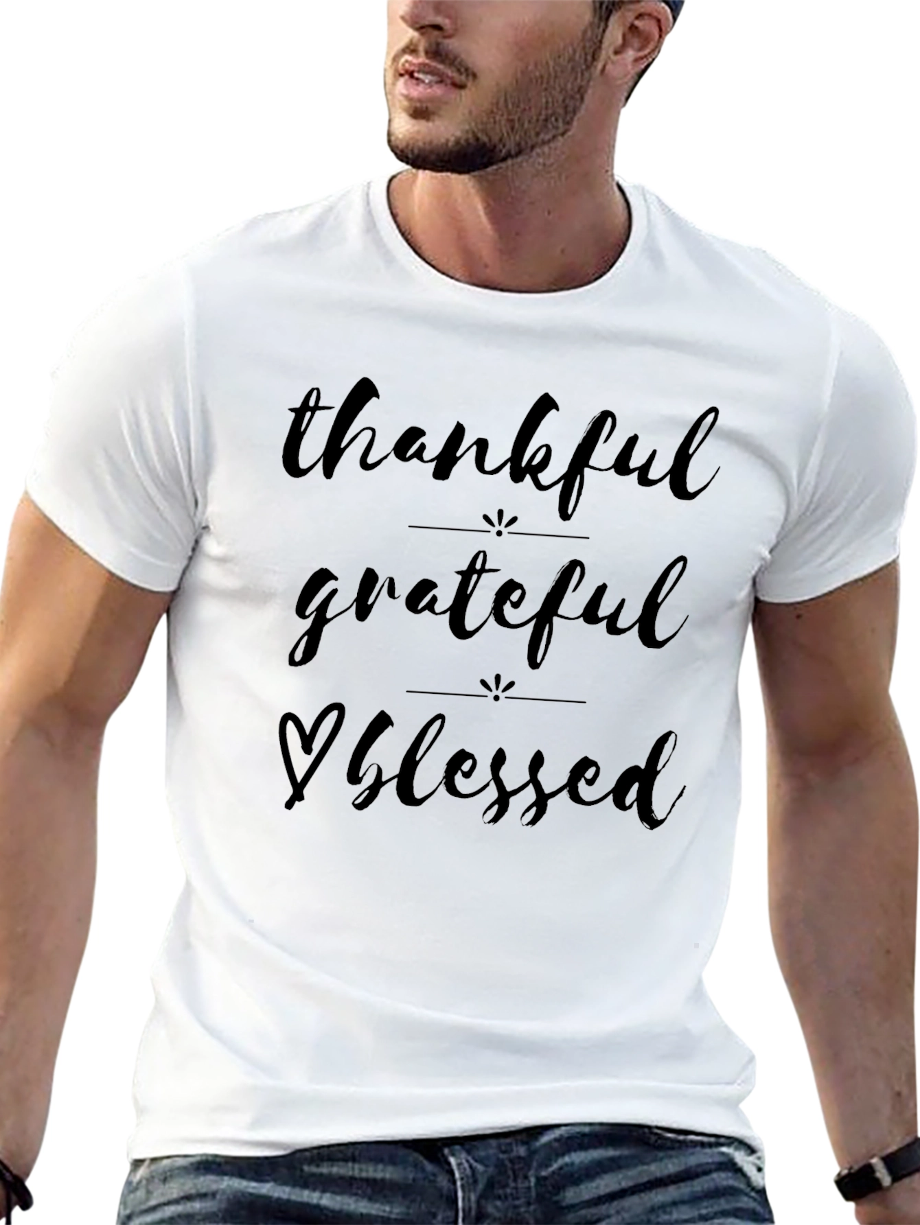 Thankful Grateful Blessed Graphic Tee