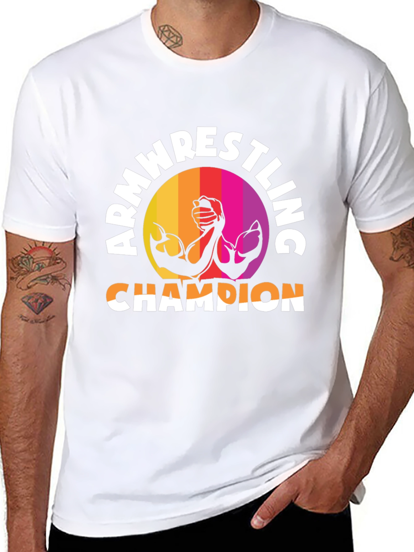 Arm Wrestling Champion Graphic T-Shirt