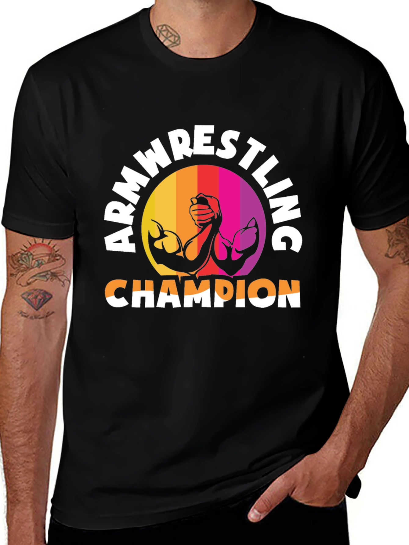 Arm Wrestling Champion Graphic T-Shirt