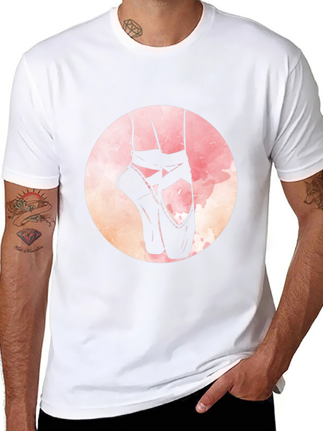 Ballet Shoes Graphic Tee - Dance Lovers Black T-Shirt