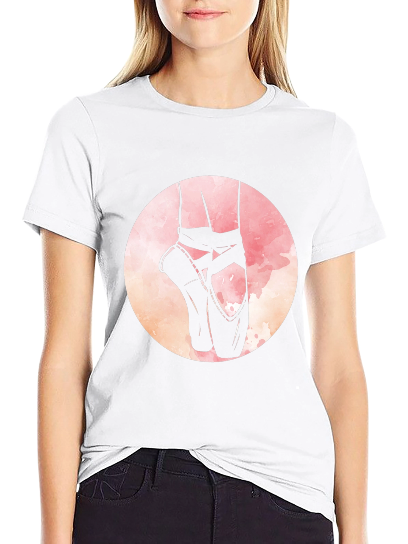 Ballet Shoes Graphic Tee - Dance Lovers Black T-Shirt