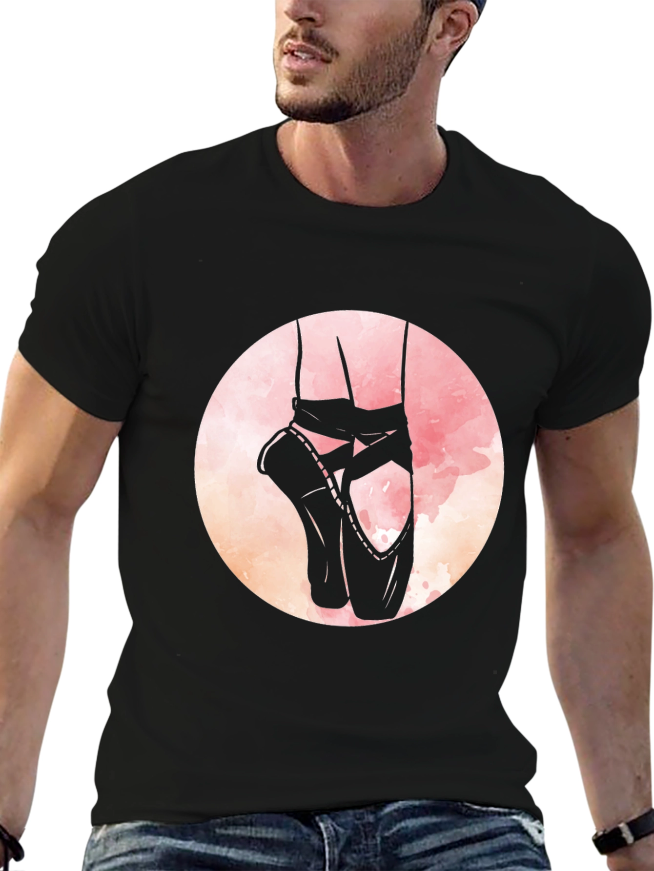 Ballet Shoes Graphic Tee - Dance Lovers Black T-Shirt