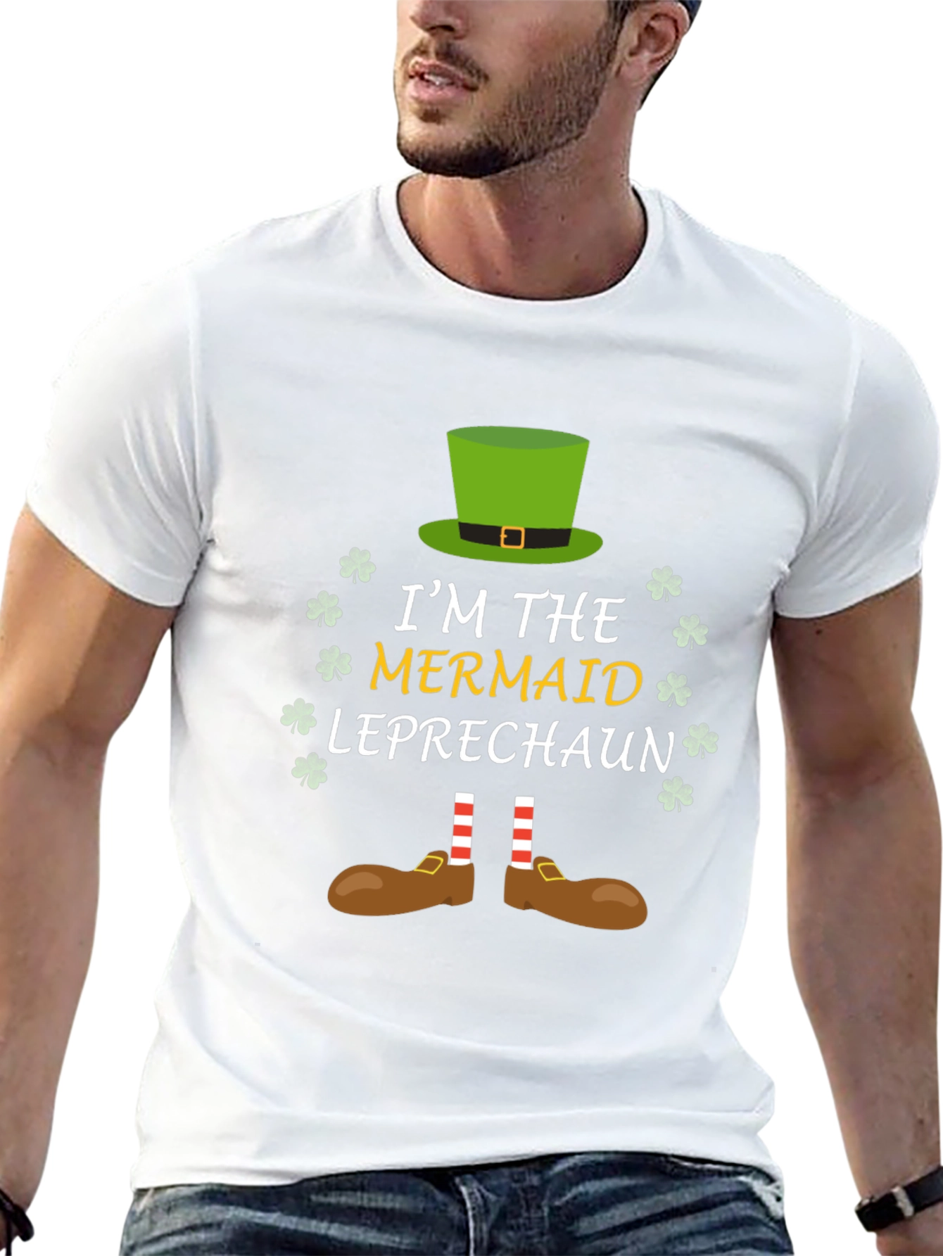 Mermaid Leprechaun T-Shirt - St. Patricks Day