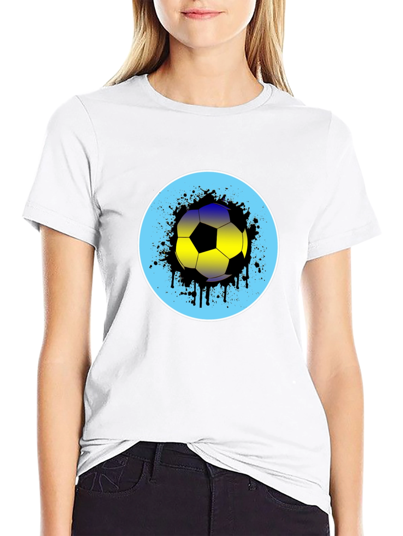 Soccer Ball Splatter Graphic Tee