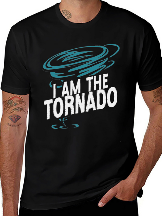 I Am The Tornado Graphic T-Shirt Black