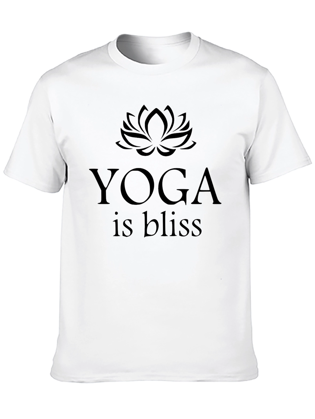 Yoga is Bliss Black T-Shirt