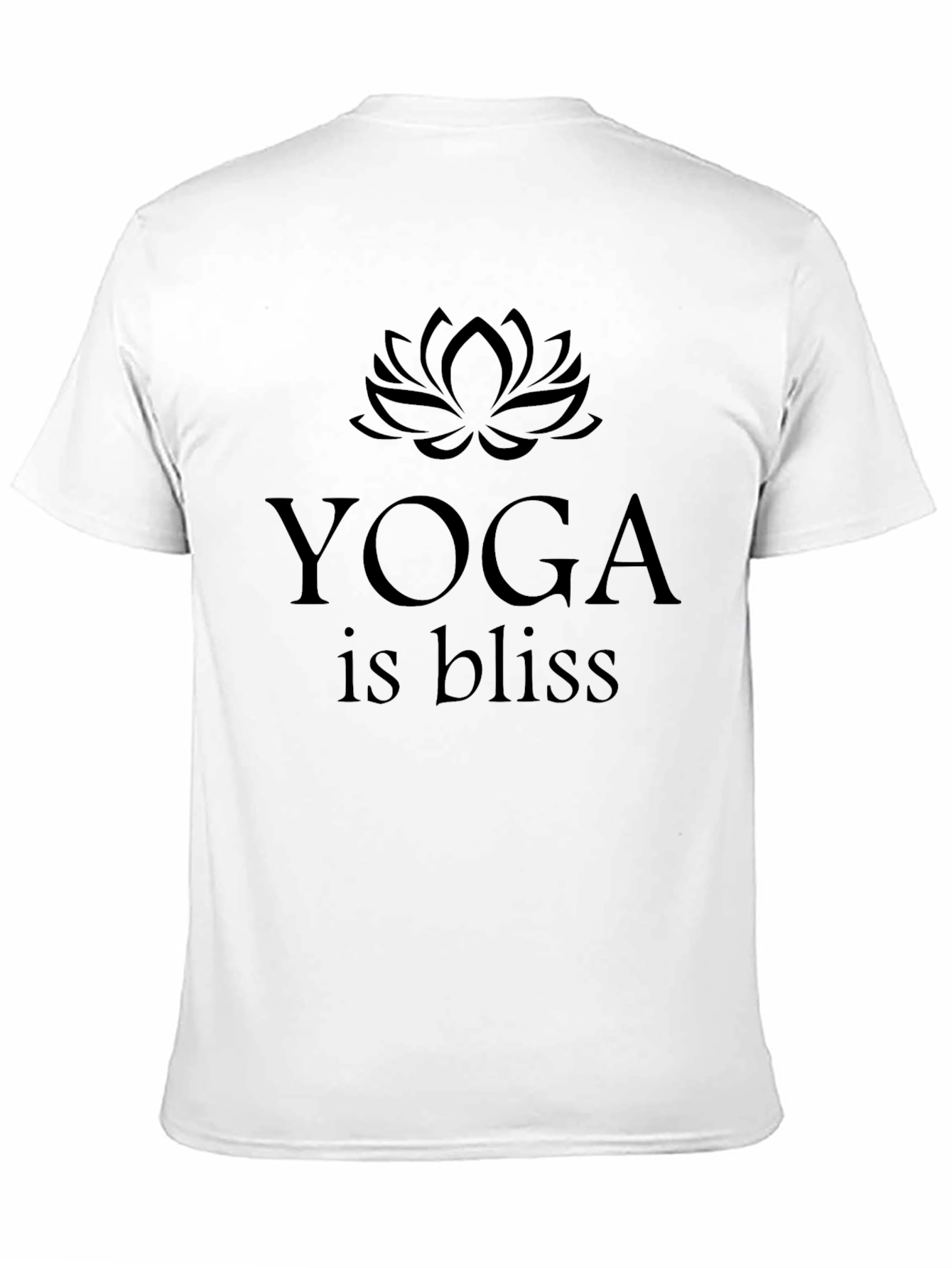 Yoga is Bliss Black T-Shirt