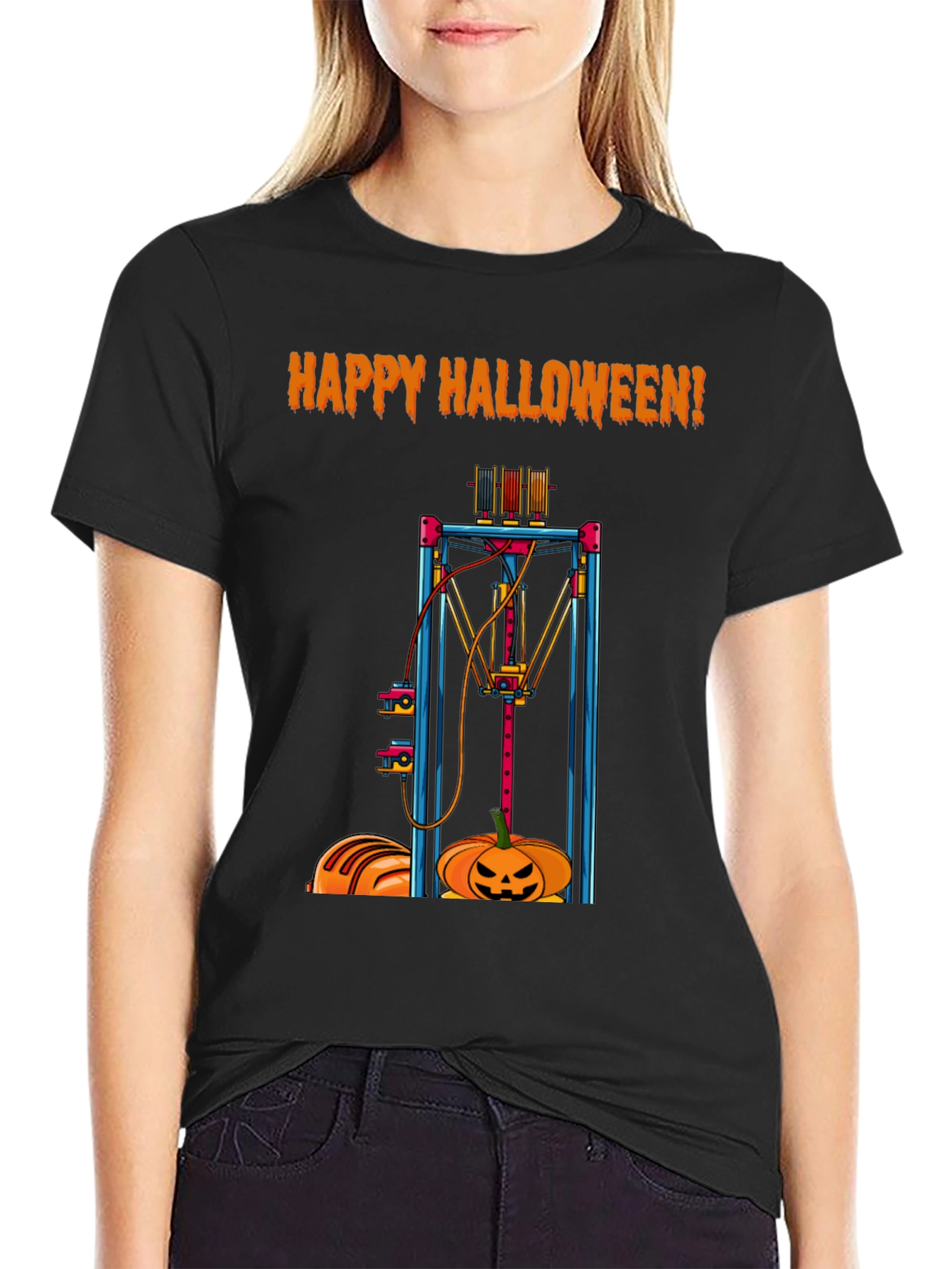 Halloween 3D Printing T-Shirt