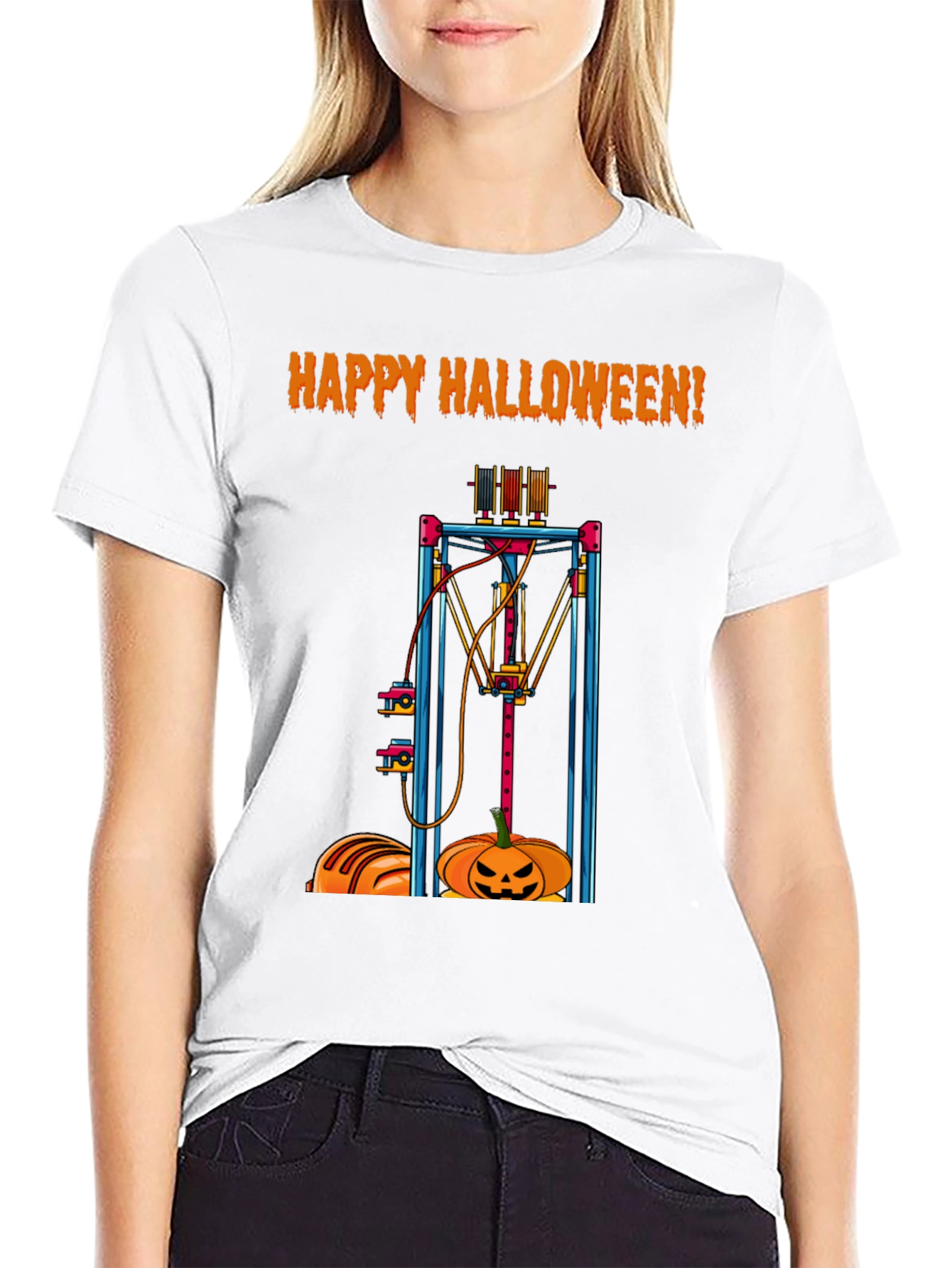 Halloween 3D Printing T-Shirt