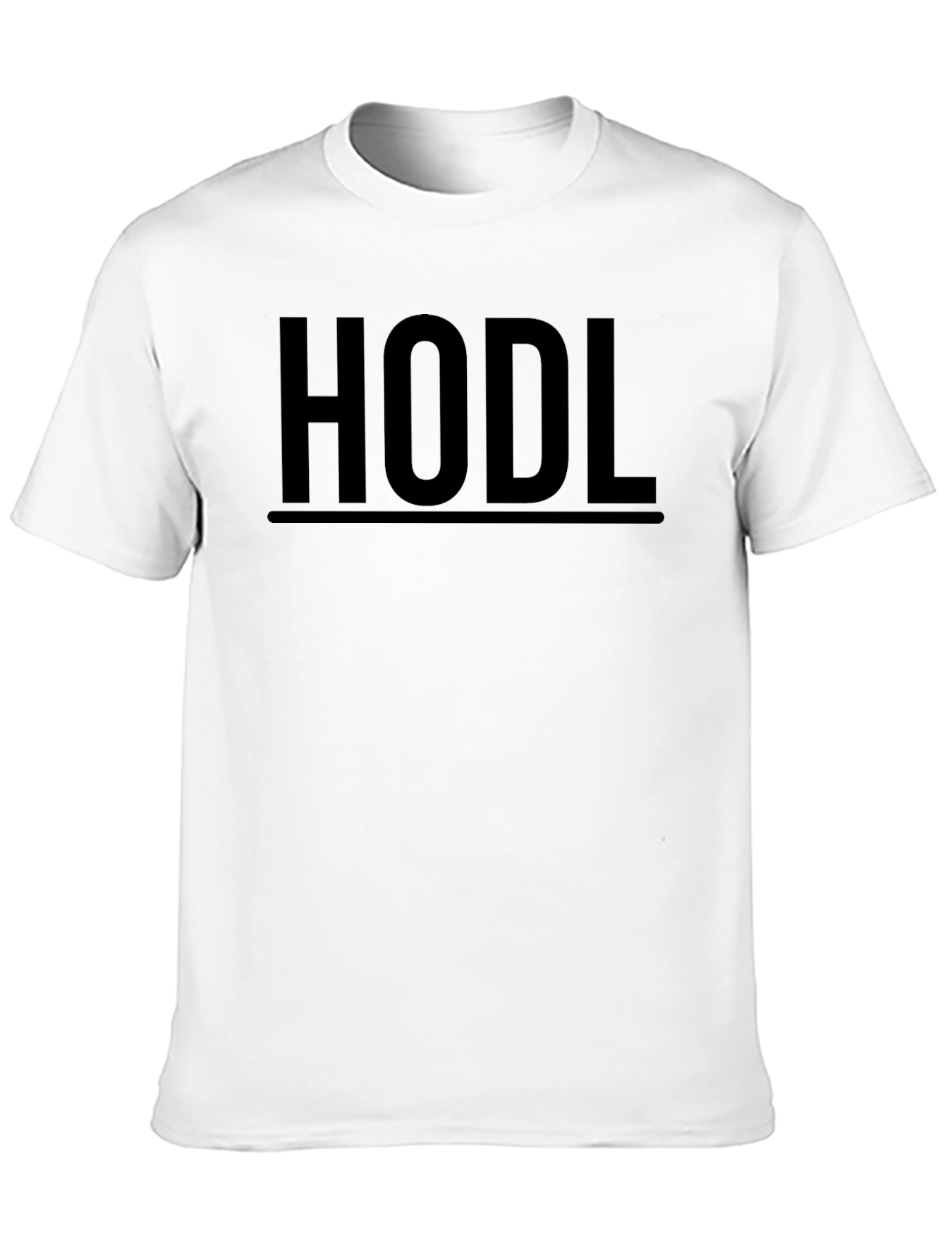 HODL Black Graphic Tee - Crypto Investor Shirt