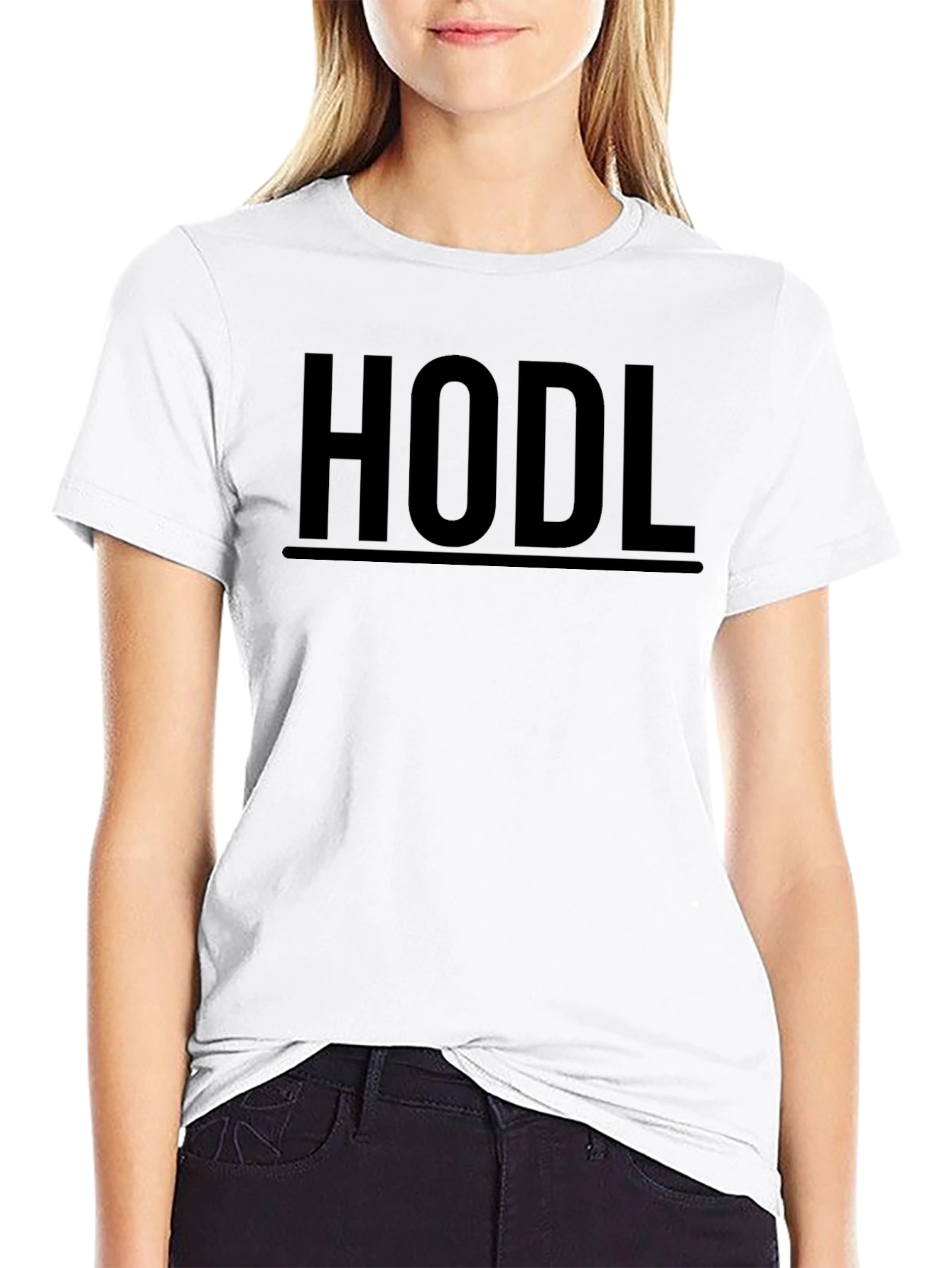 HODL Black Graphic Tee - Crypto Investor Shirt