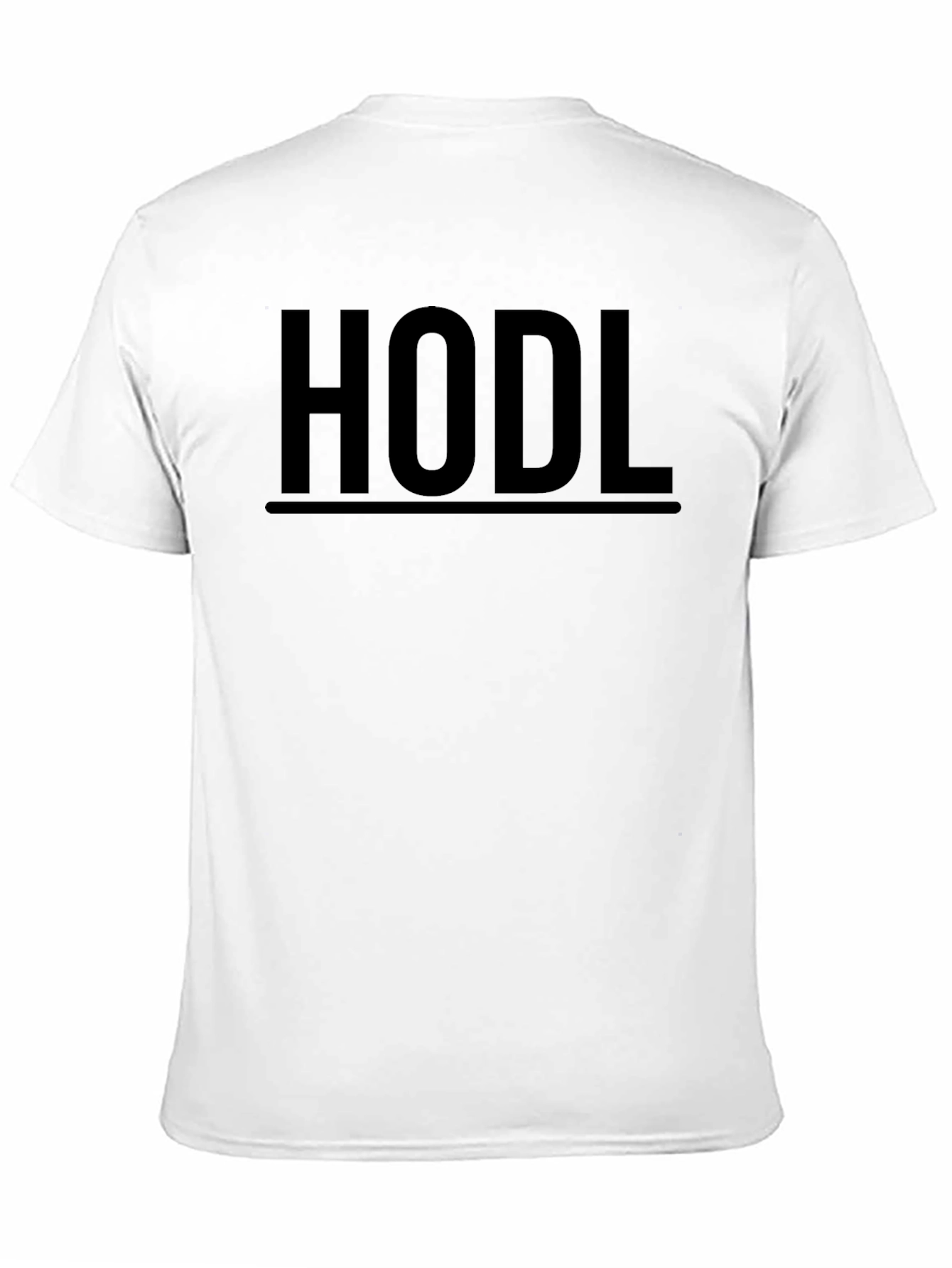 HODL Black Graphic Tee - Crypto Investor Shirt