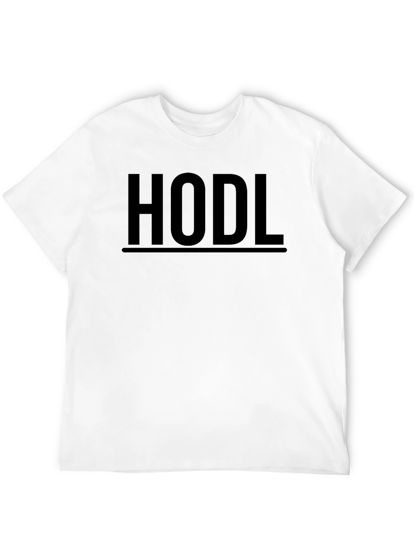 HODL Black Graphic Tee - Crypto Investor Shirt