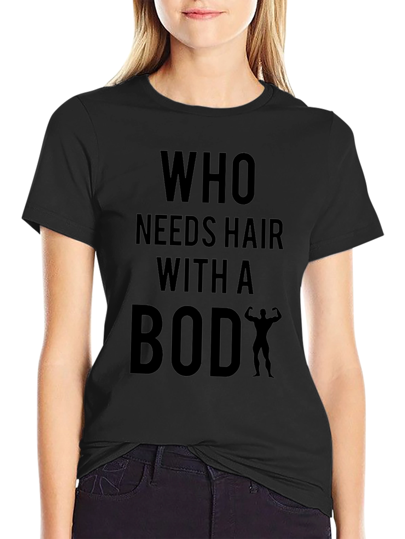 Humorous Baldness Bodybuilder T-Shirt