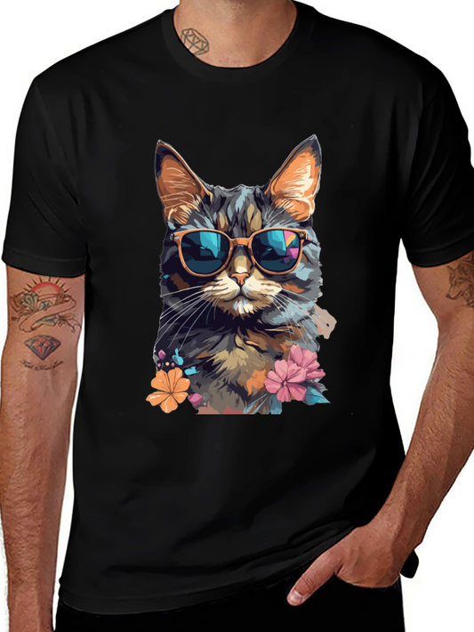 Cool Cat T-Shirt: Stylish Feline Design