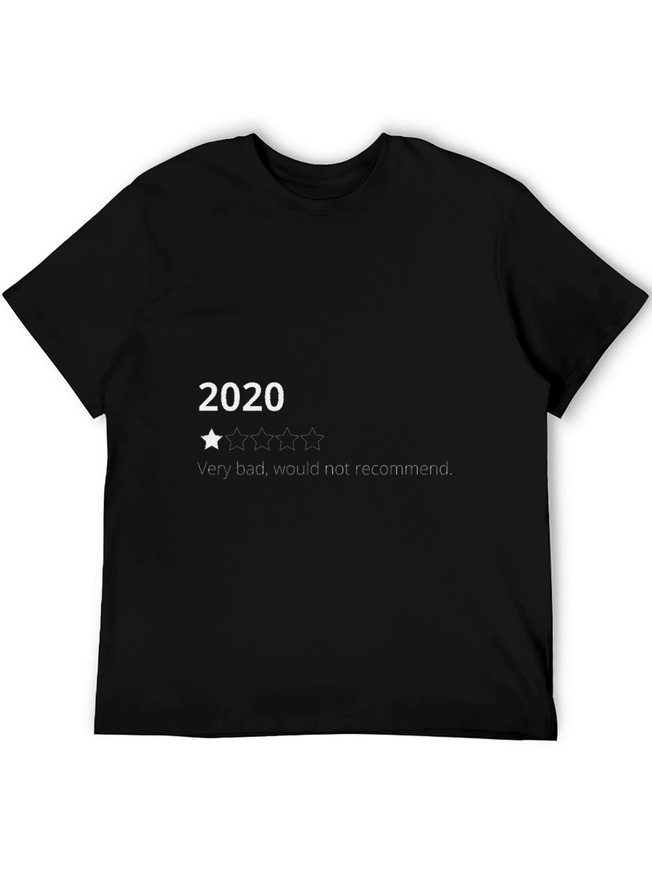 2020 One Star Tee: Funny Graphic Novelty T-Shirt