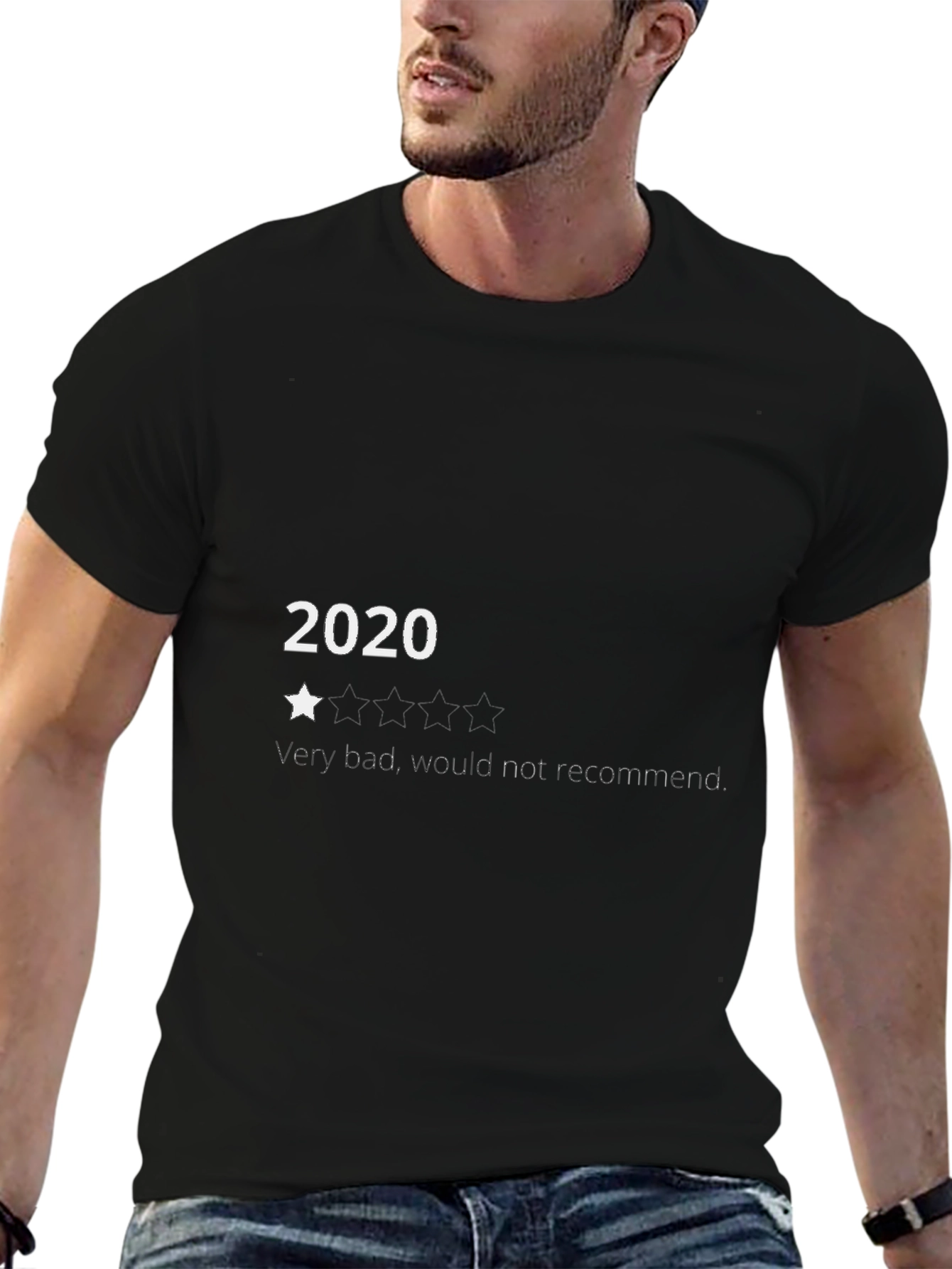 2020 One Star Tee: Funny Graphic Novelty T-Shirt