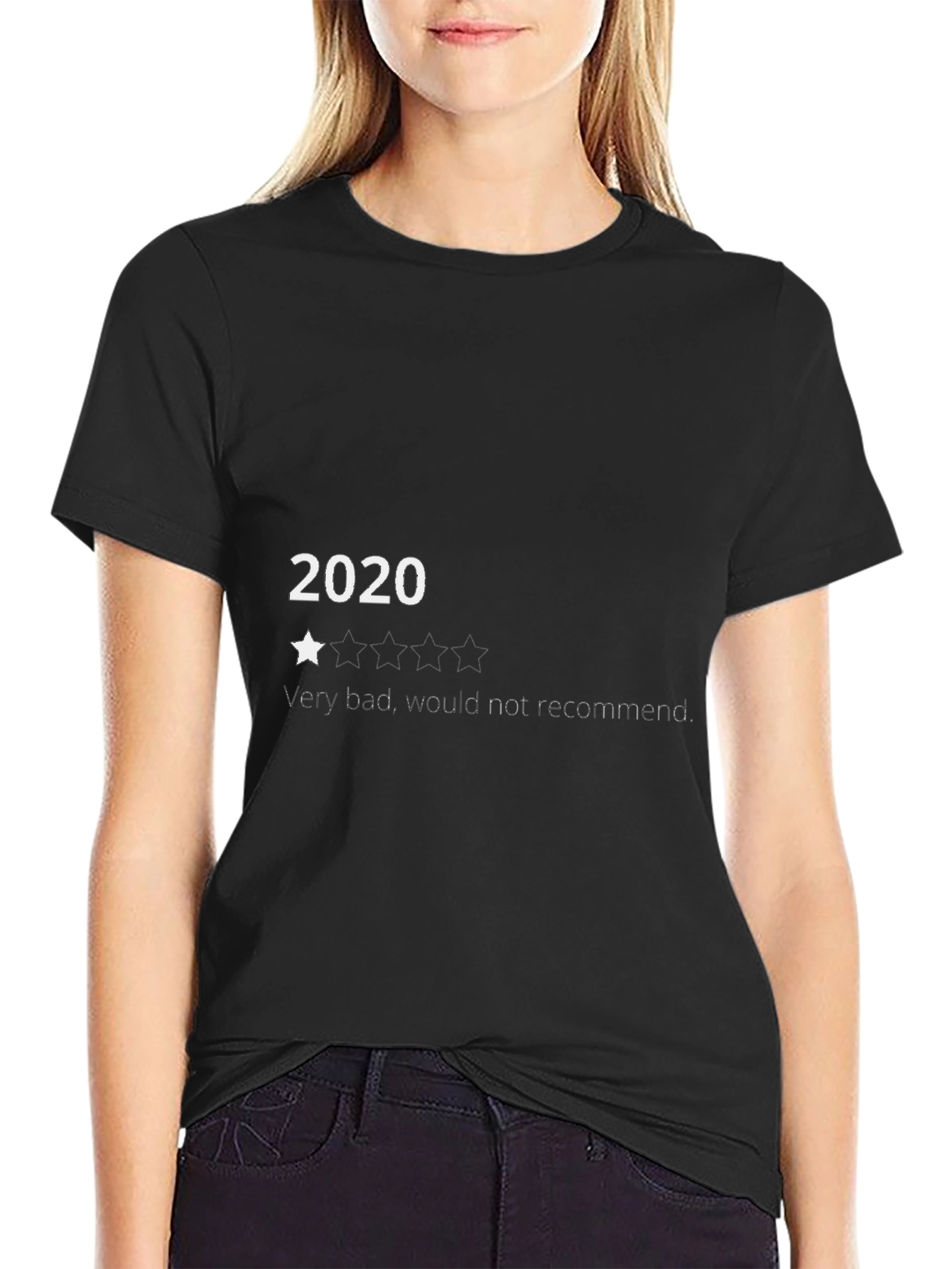 2020 One Star Tee: Funny Graphic Novelty T-Shirt