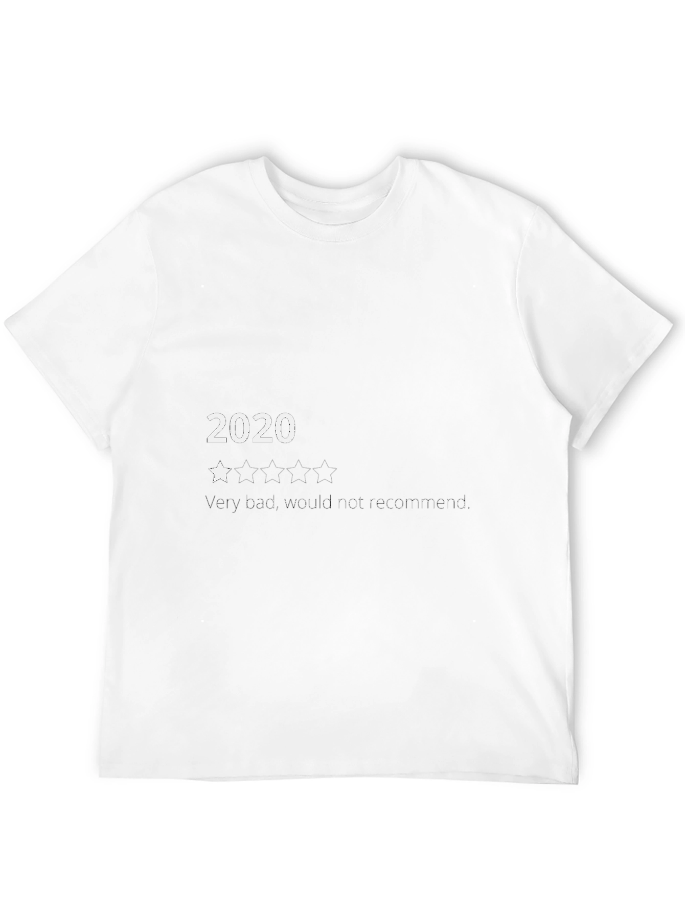 2020 One Star Tee: Funny Graphic Novelty T-Shirt