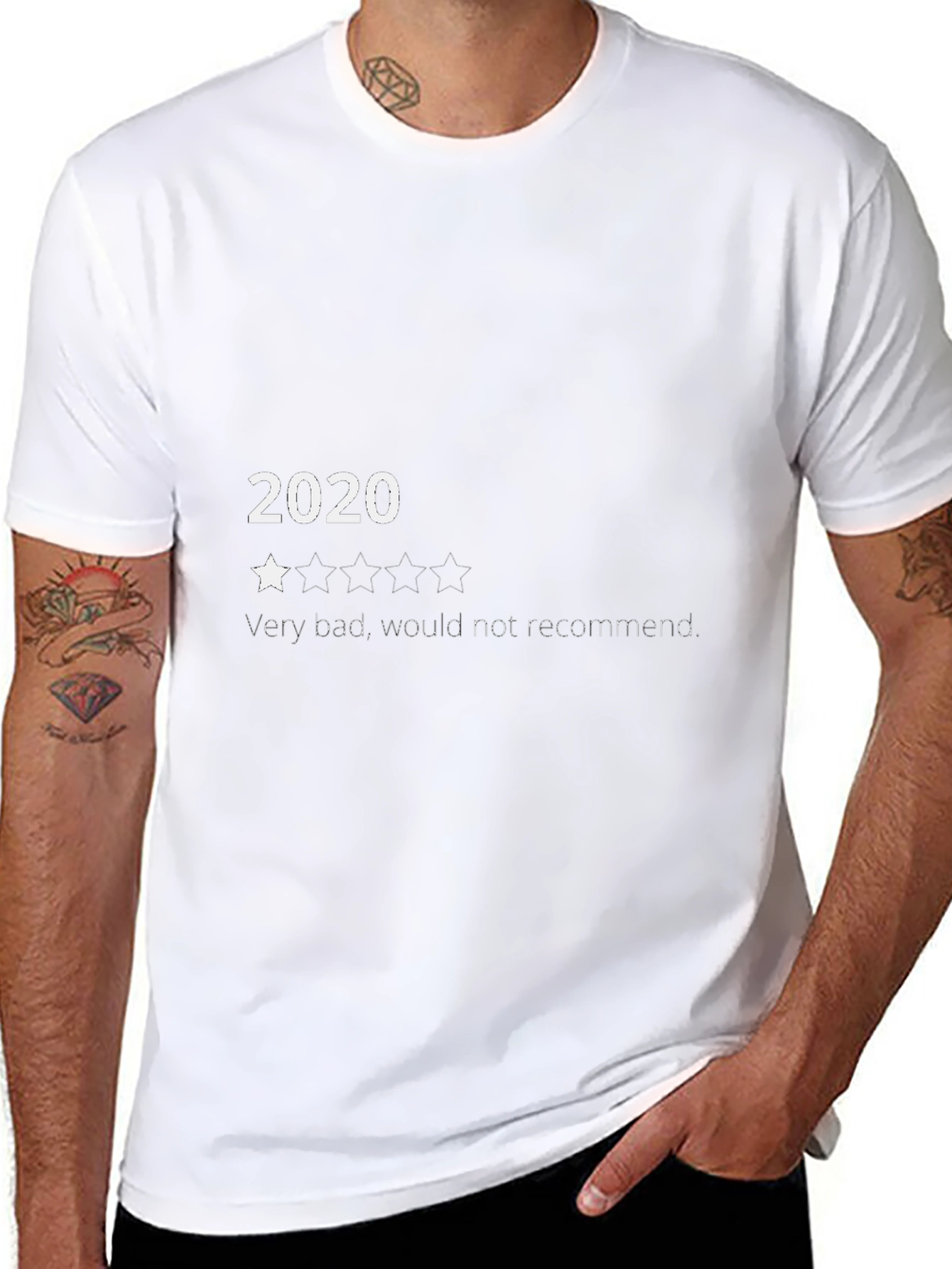 2020 One Star Tee: Funny Graphic Novelty T-Shirt