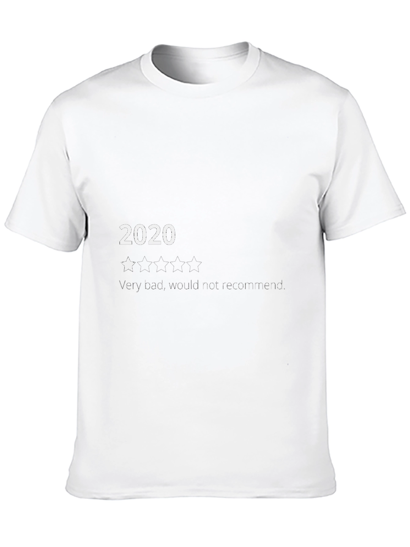 2020 One Star Tee: Funny Graphic Novelty T-Shirt