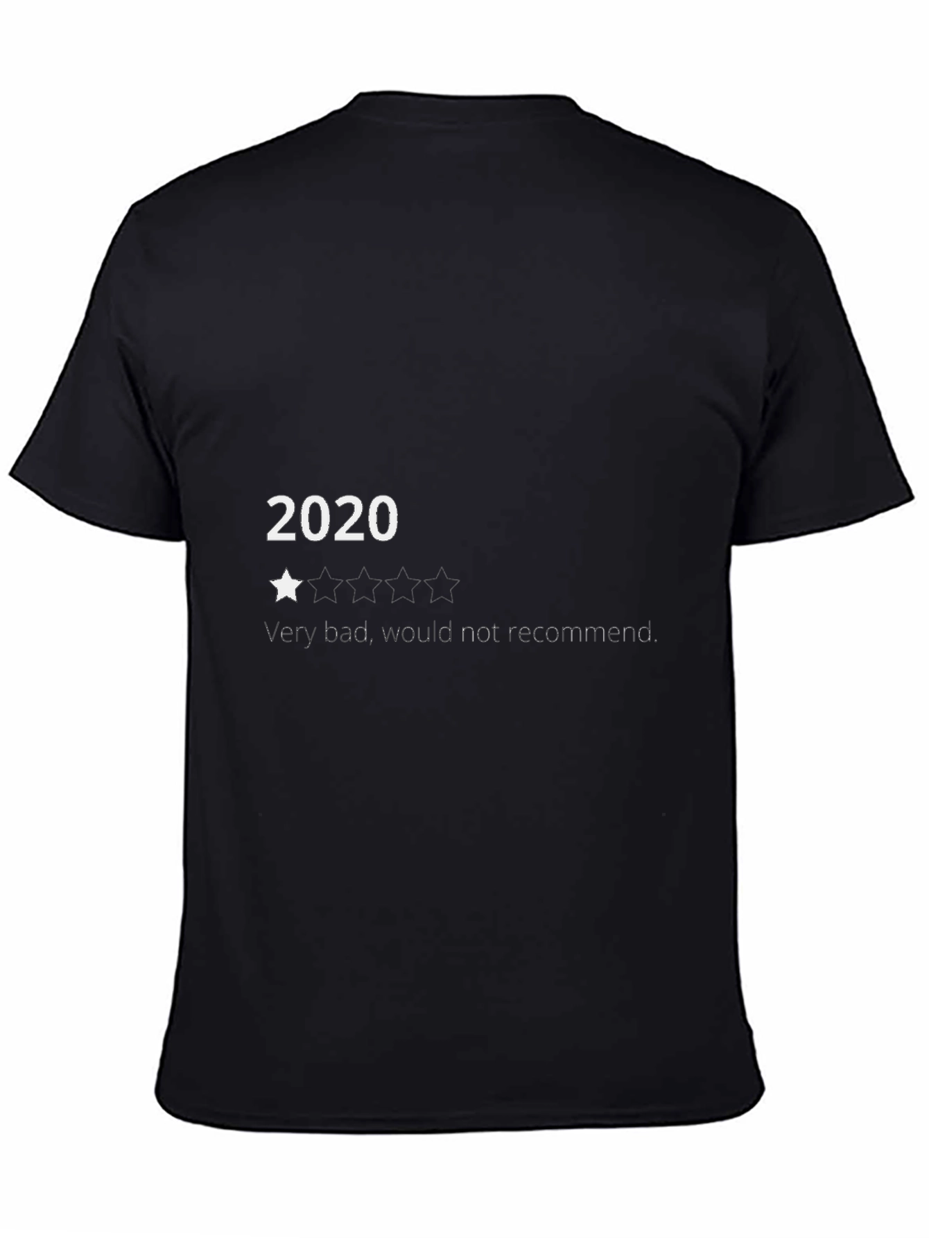 2020 One Star Tee: Funny Graphic Novelty T-Shirt
