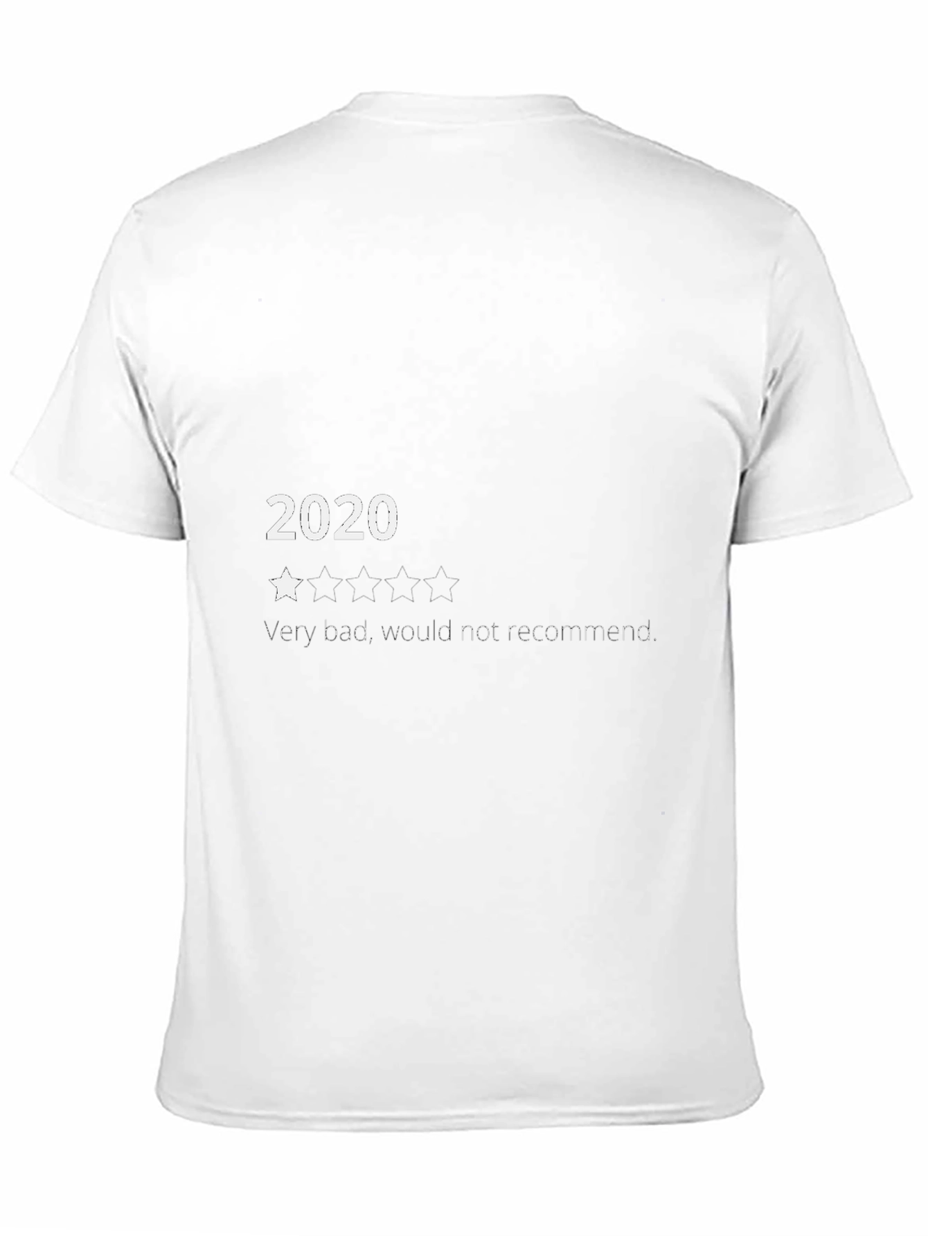 2020 One Star Tee: Funny Graphic Novelty T-Shirt