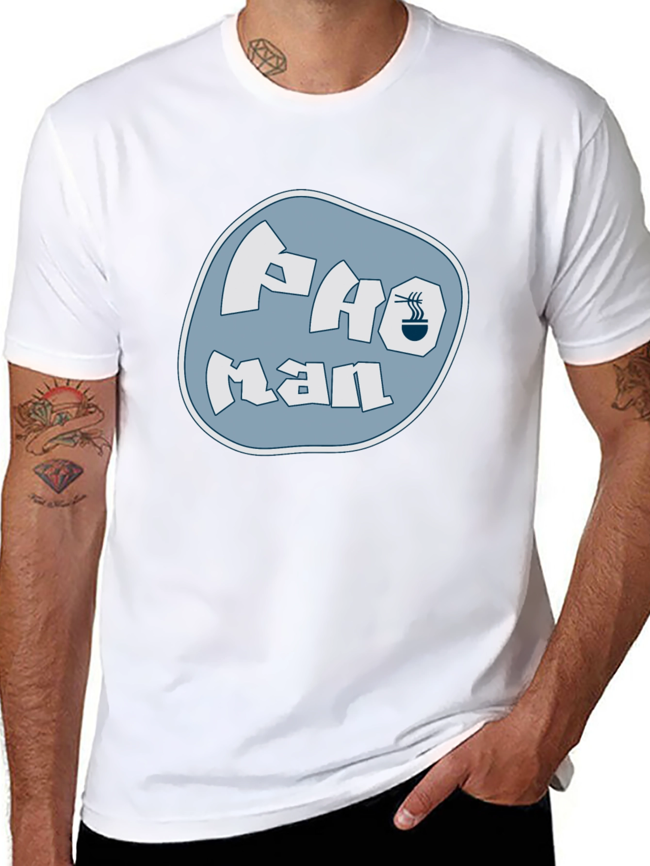 Pho Man Black T-Shirt