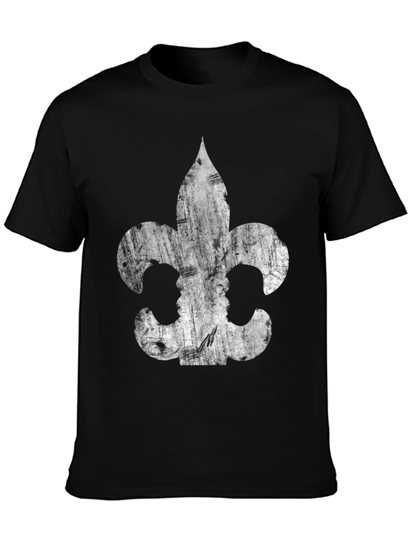 Fleur-de-Lis Graphic Print Mens T-Shirt