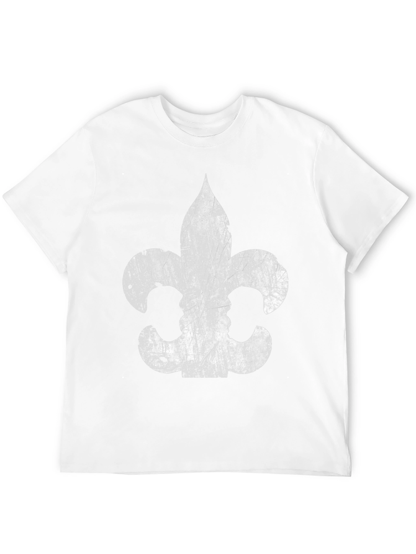 Fleur-de-Lis Graphic Print Mens T-Shirt