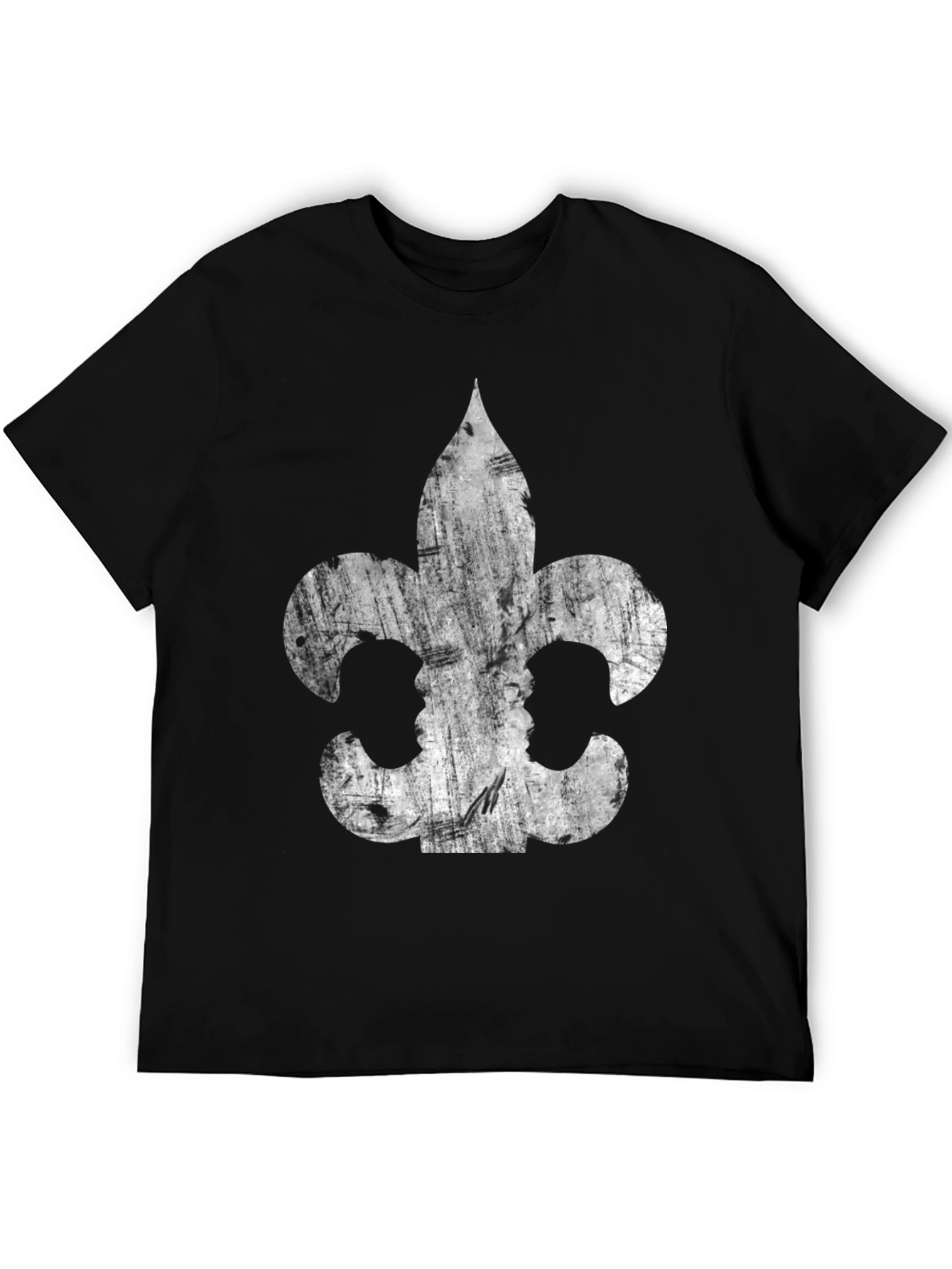 Fleur-de-Lis Graphic Print Mens T-Shirt